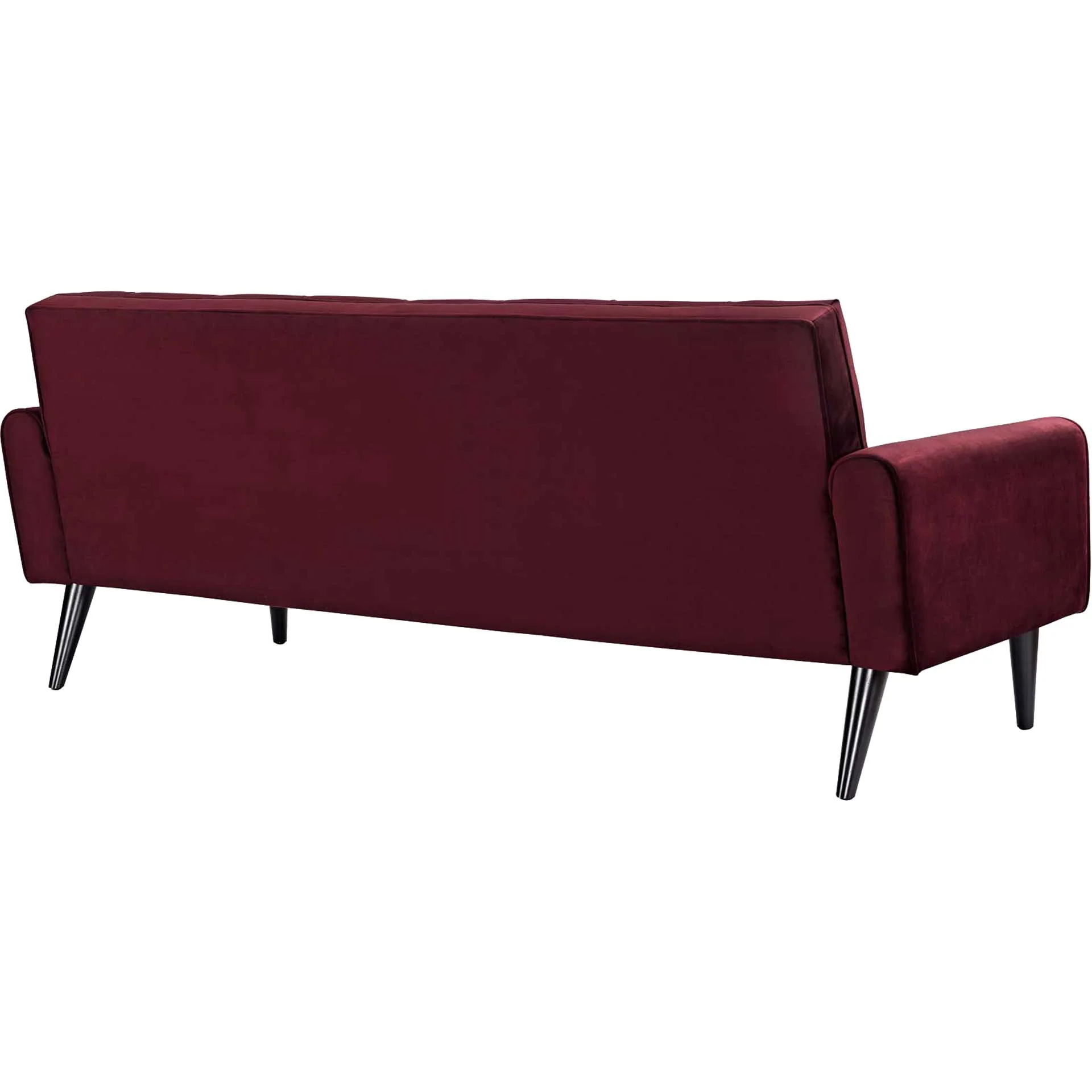 Davis Velvet Sofa Maroon - Image 3