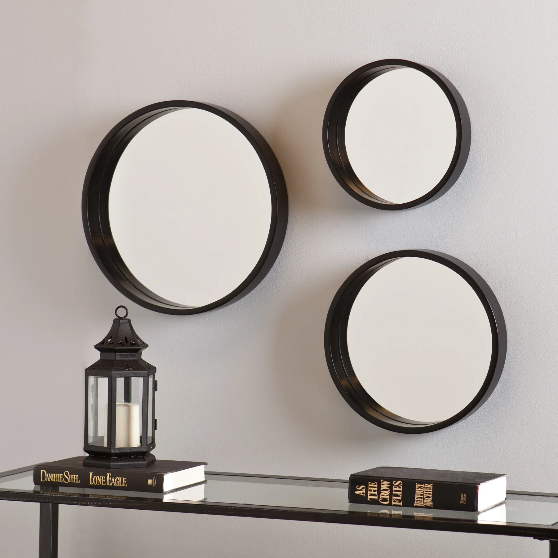 Daws Wall Mirror Black (Set of 3) - Image 2