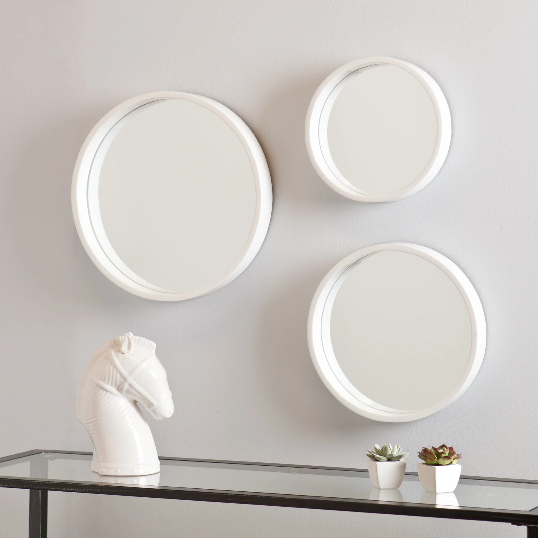Daws Wall Mirror White (Set of 3) - Image 2
