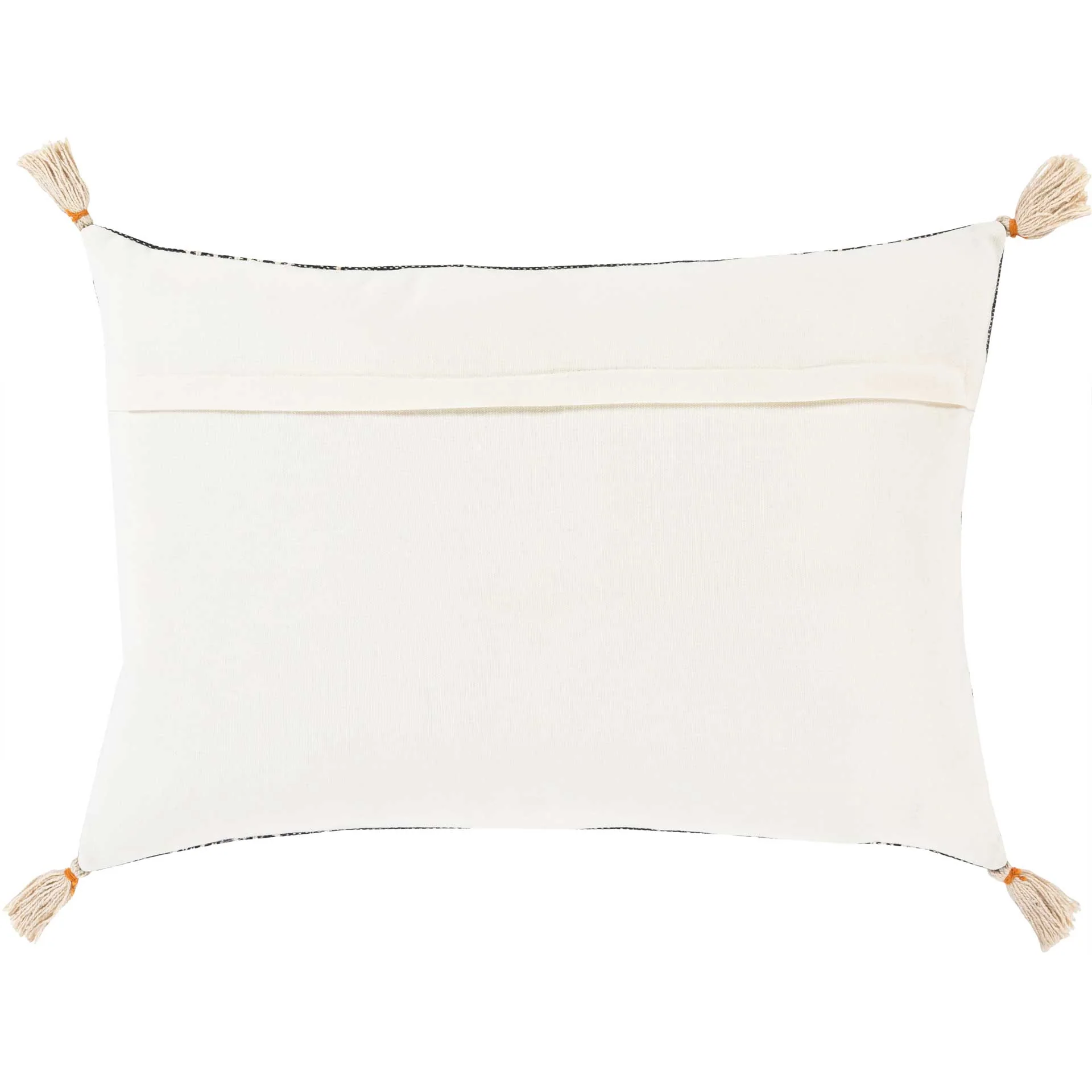 Dayton Pillow Black/Ivory/Bright Orange - Image 2