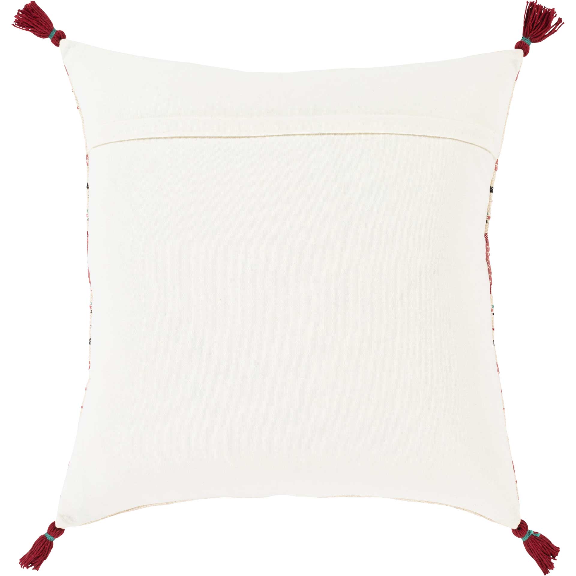Dayton Pillow Ivory/Rose/Dark Red - Image 2