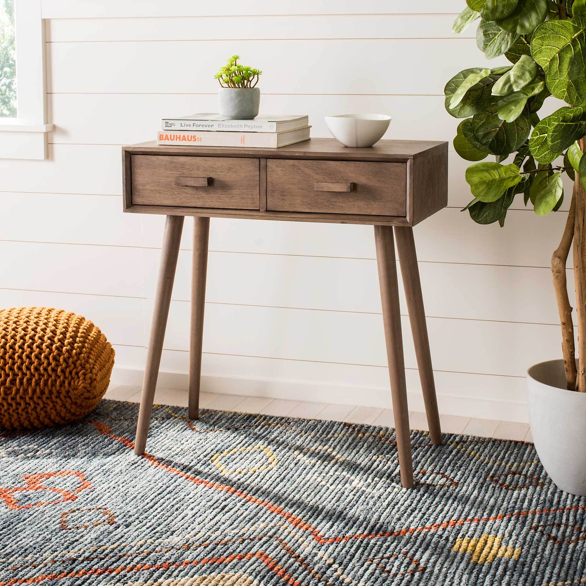 Deandre 2 Drawer Console Desert Brown - Image 6