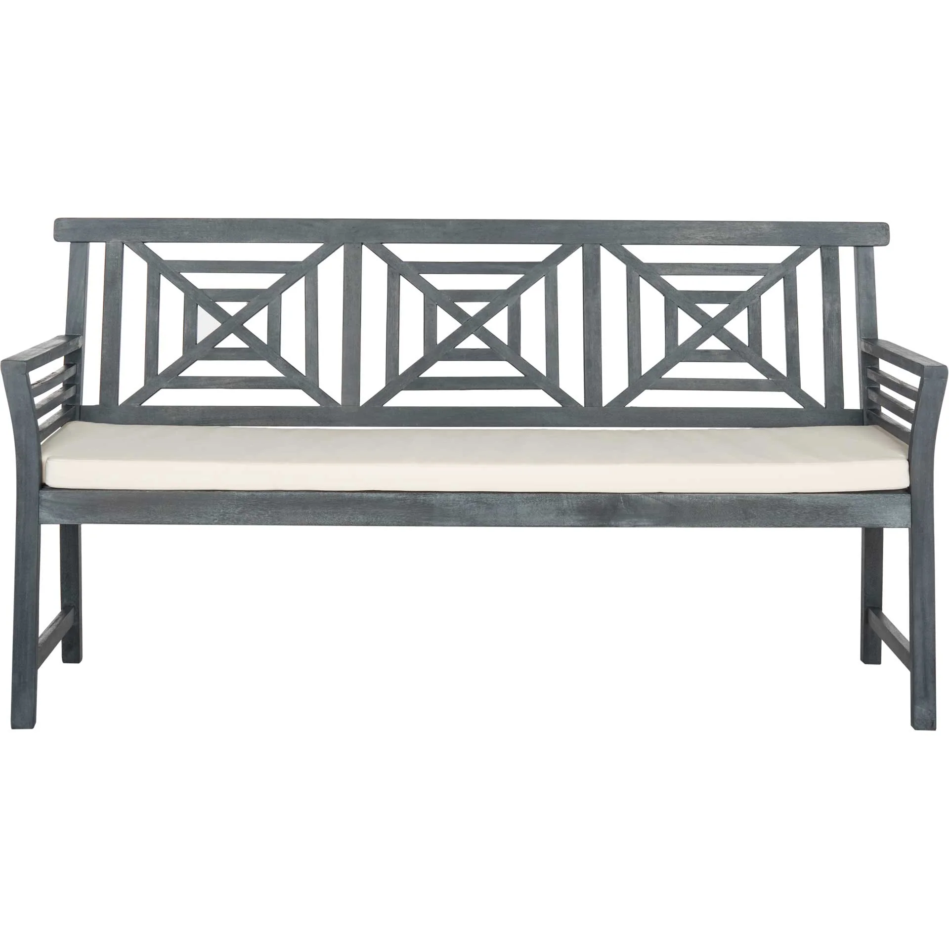 Deco Mar 3 Seat Bench Ash Gray/Beige - Image 2
