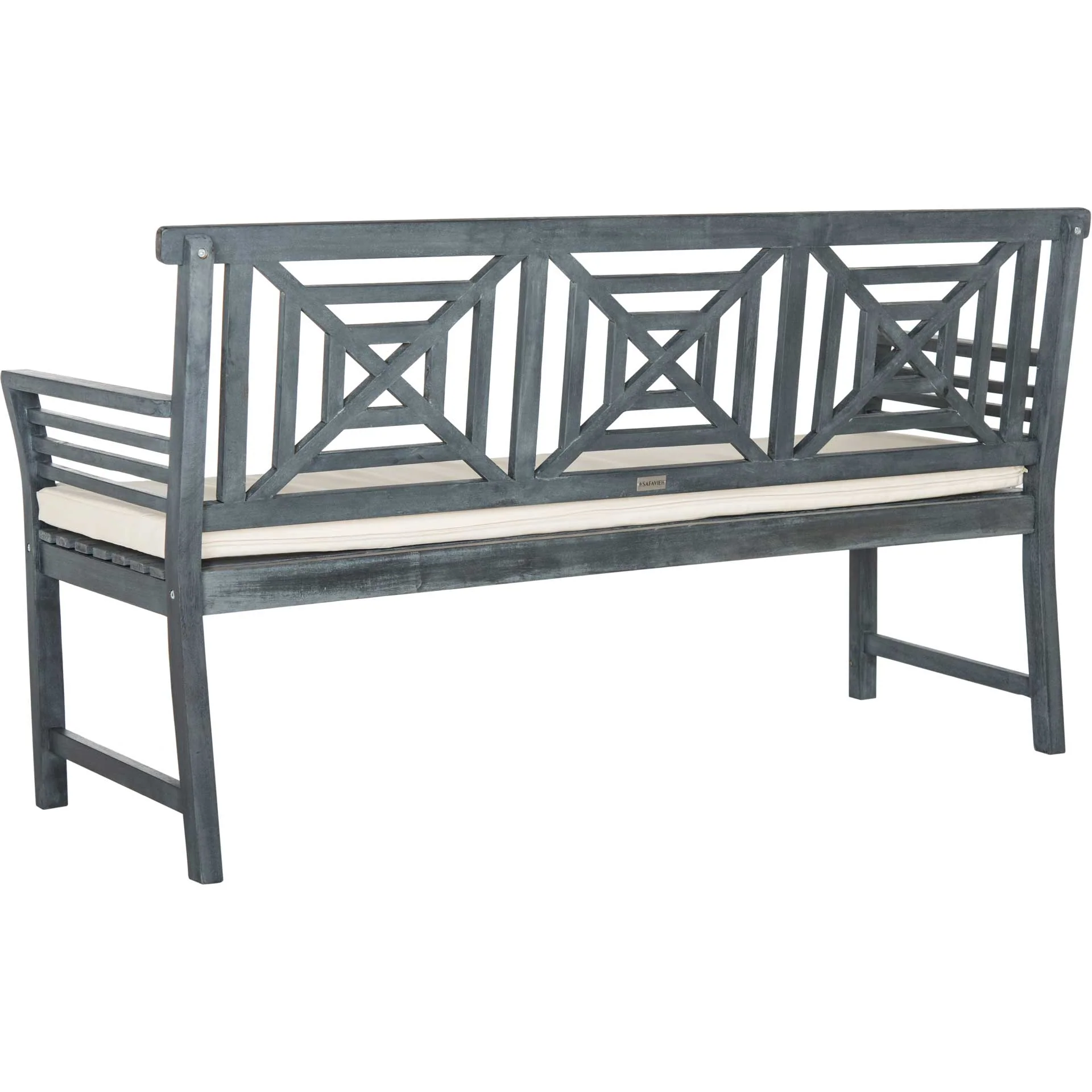 Deco Mar 3 Seat Bench Ash Gray/Beige - Image 3