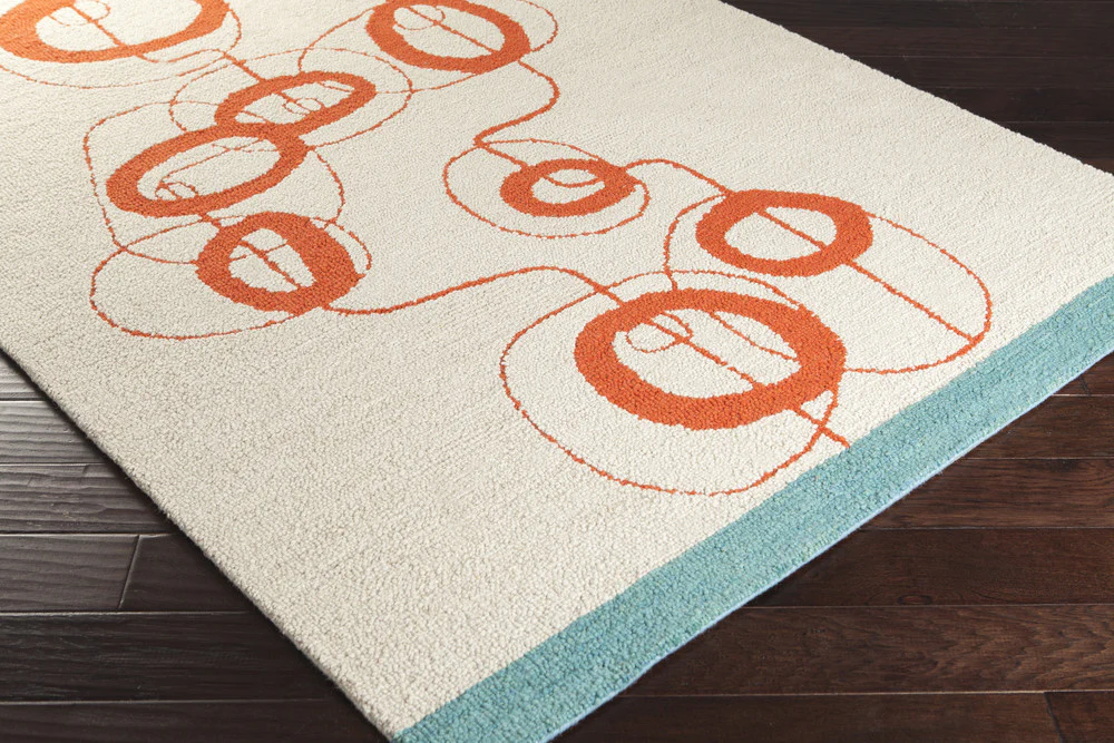 Decorativa Light Gray/Rust Area Rug - Image 2