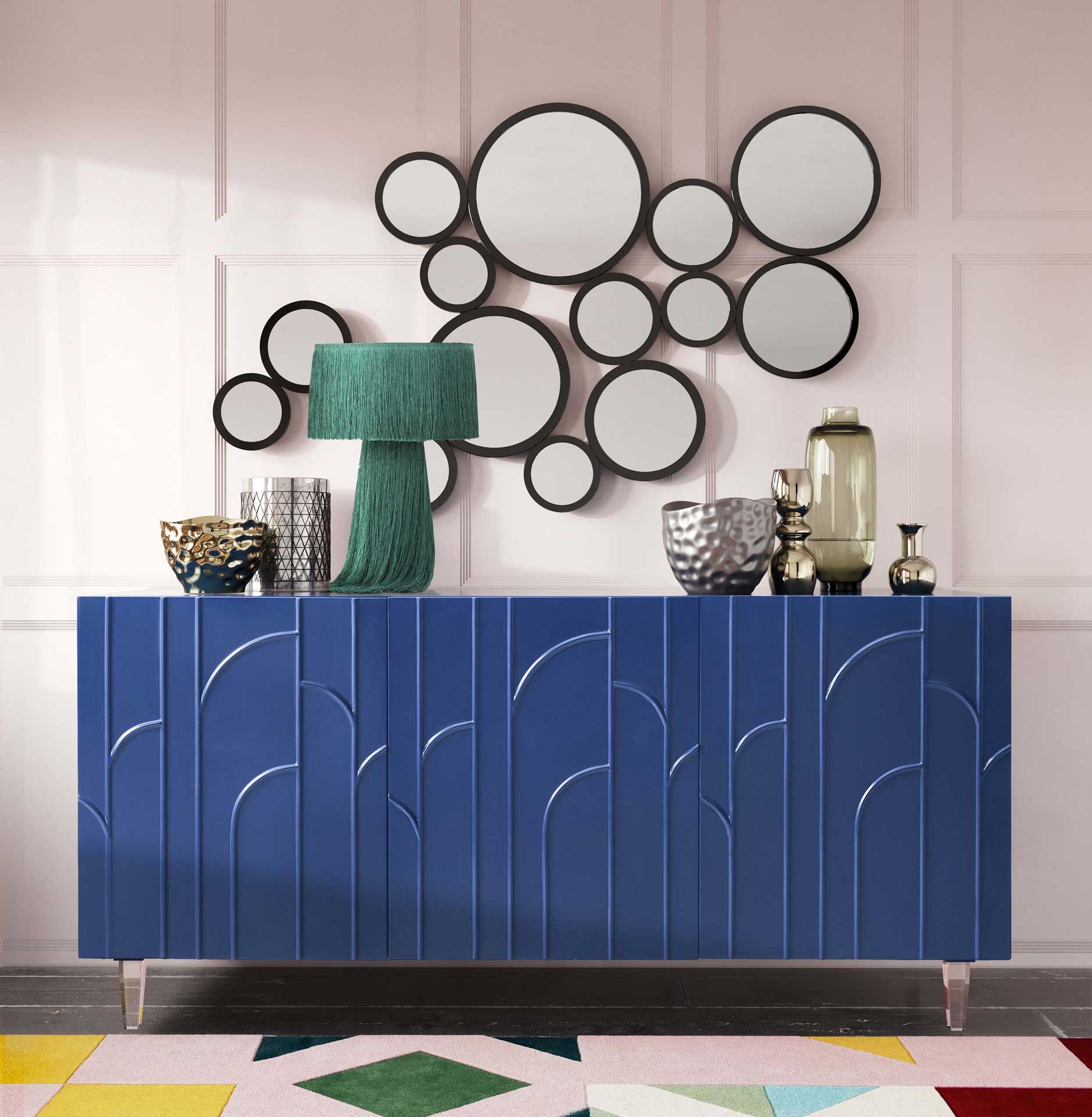 Deion Lacquer Buffet Blue - Image 7