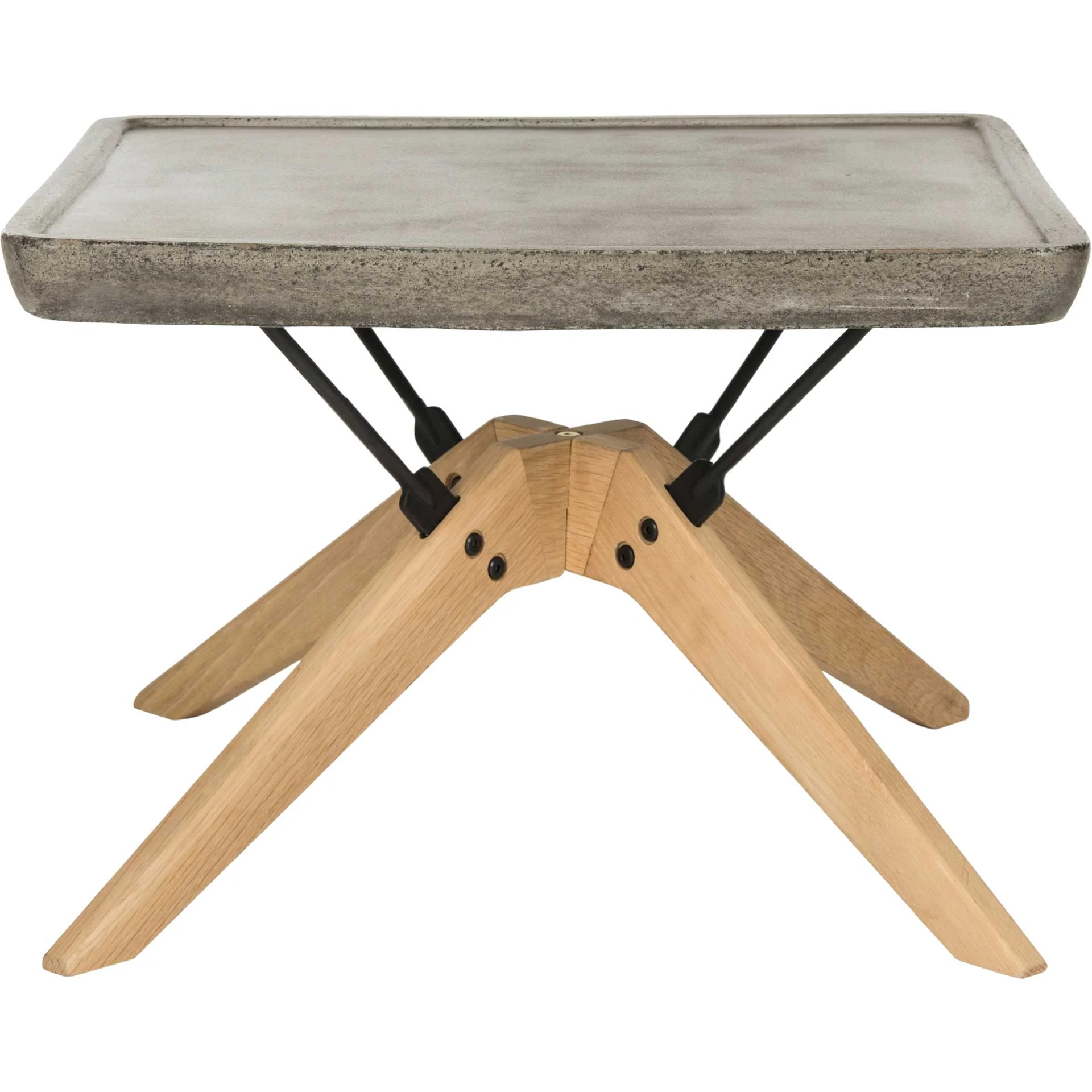 Deion Modern Concrete Coffee Table Dark Gray - Image 2