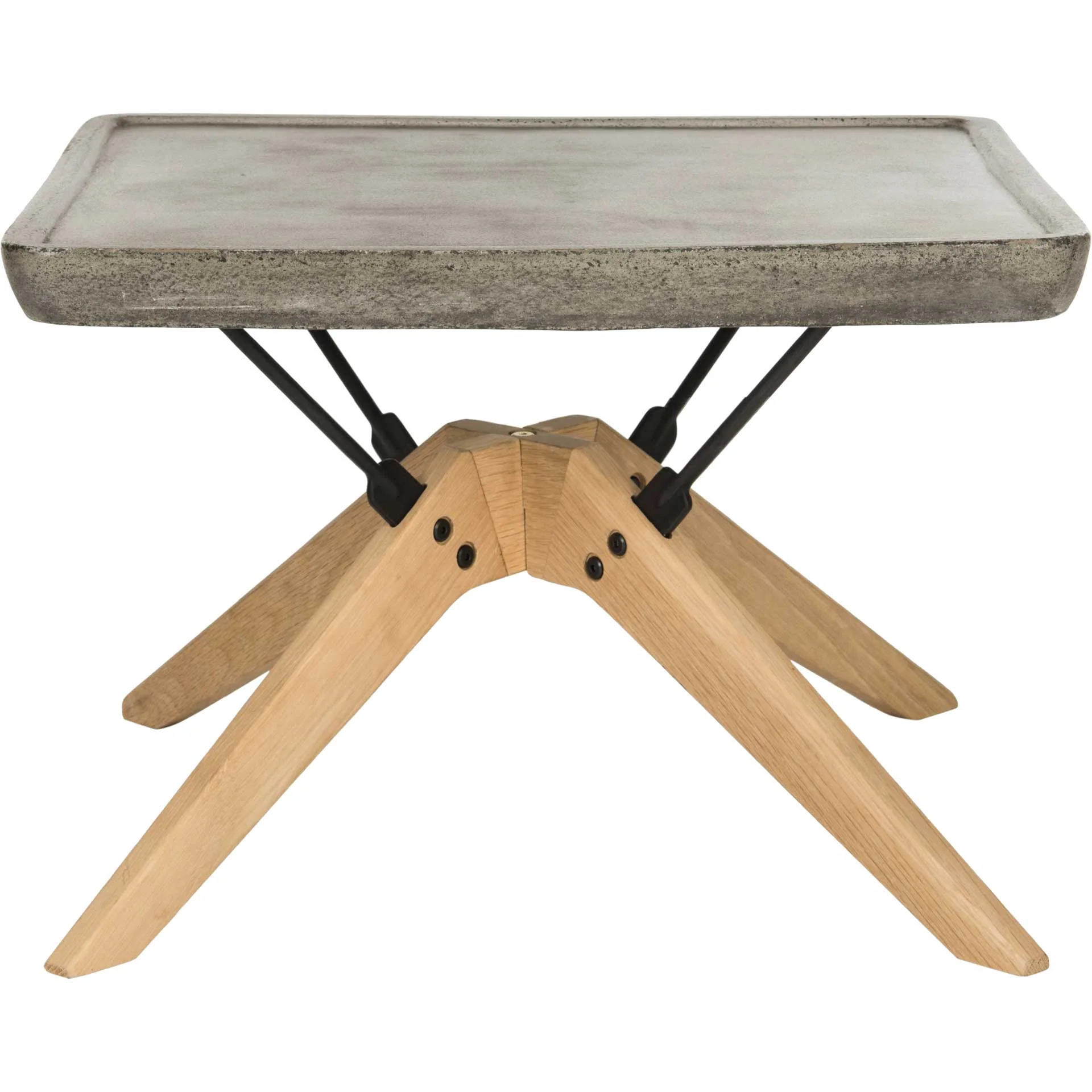 Deion Modern Concrete Coffee Table Dark Gray - Image 3