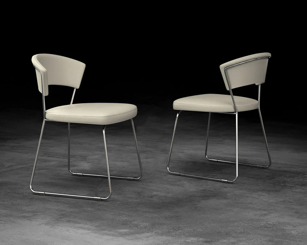 Delancey Dining Chair Ivory (Set of 2) - Image 2
