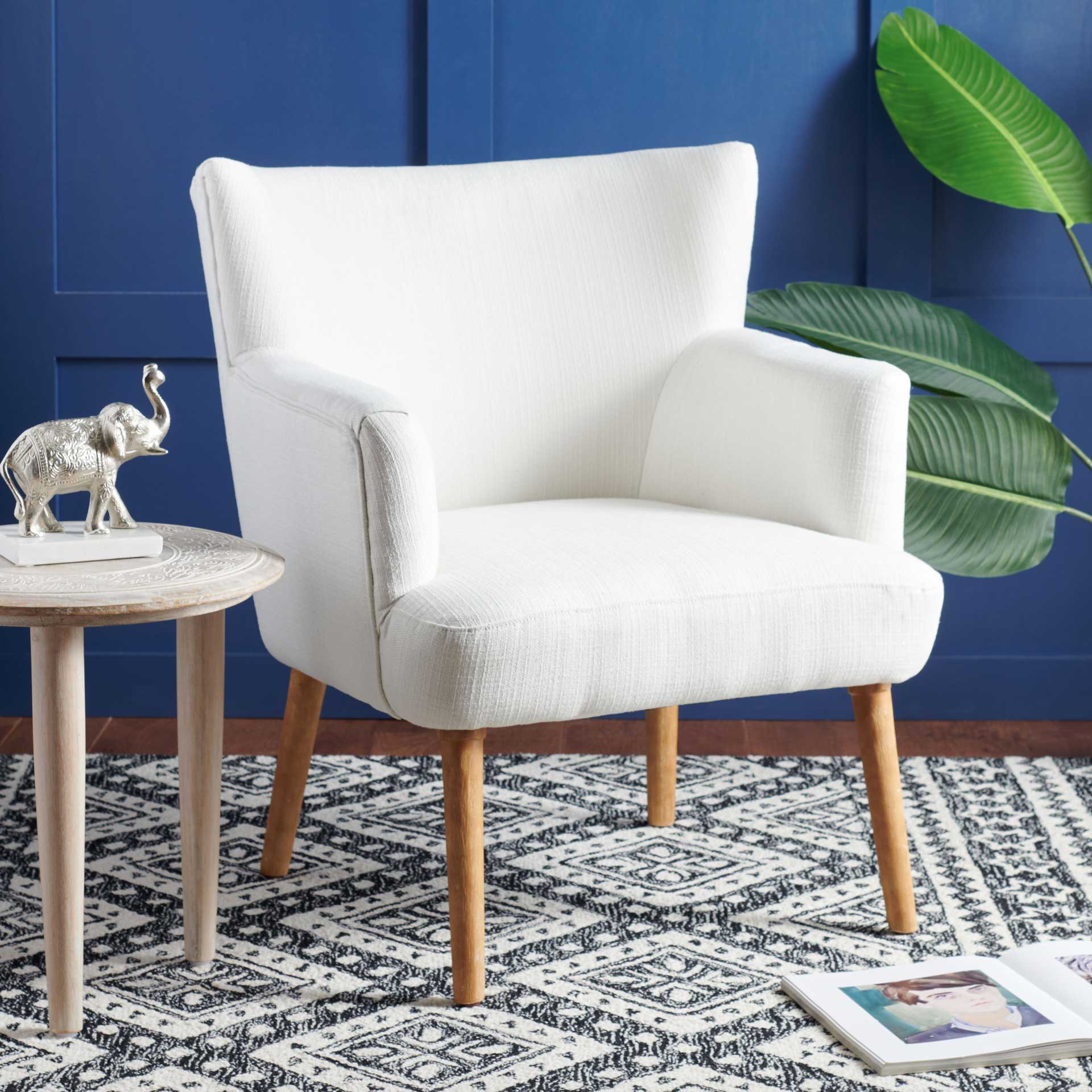 Delaney Accent Chair White - Image 4