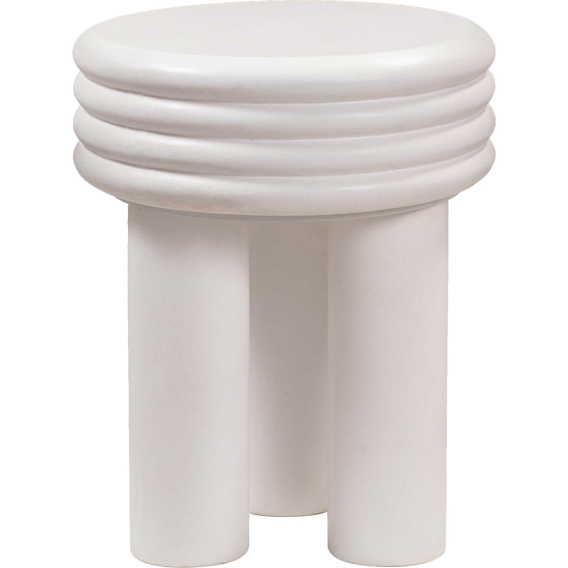 Delaney Concrete Side Table Ivory - Image 2