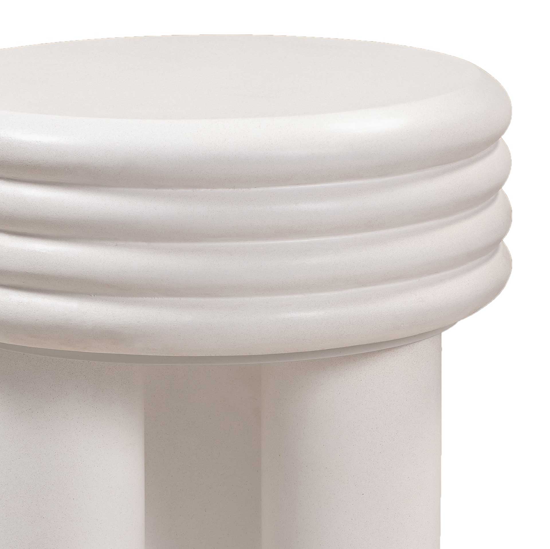 Delaney Concrete Side Table Ivory - Image 3
