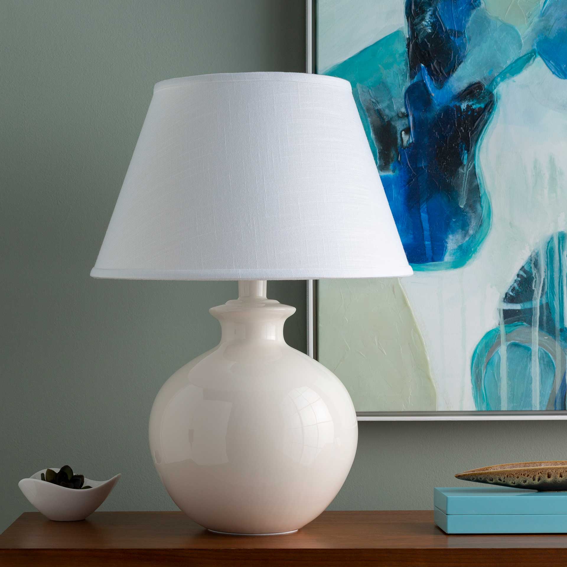 Delaney Table Lamp Ivory/White - Image 4