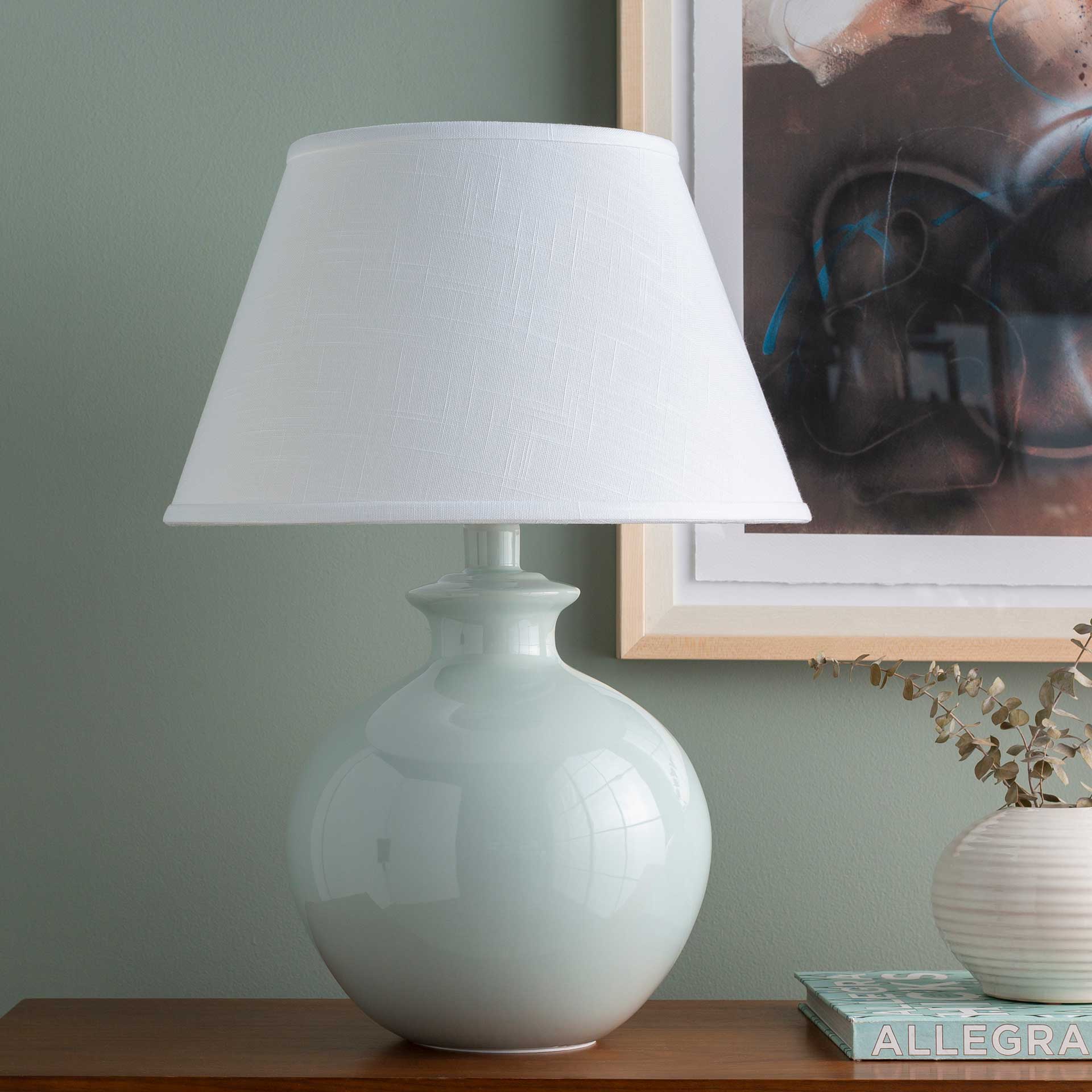 Delaney Table Lamp Pale Blue/White/Aqua - Image 4