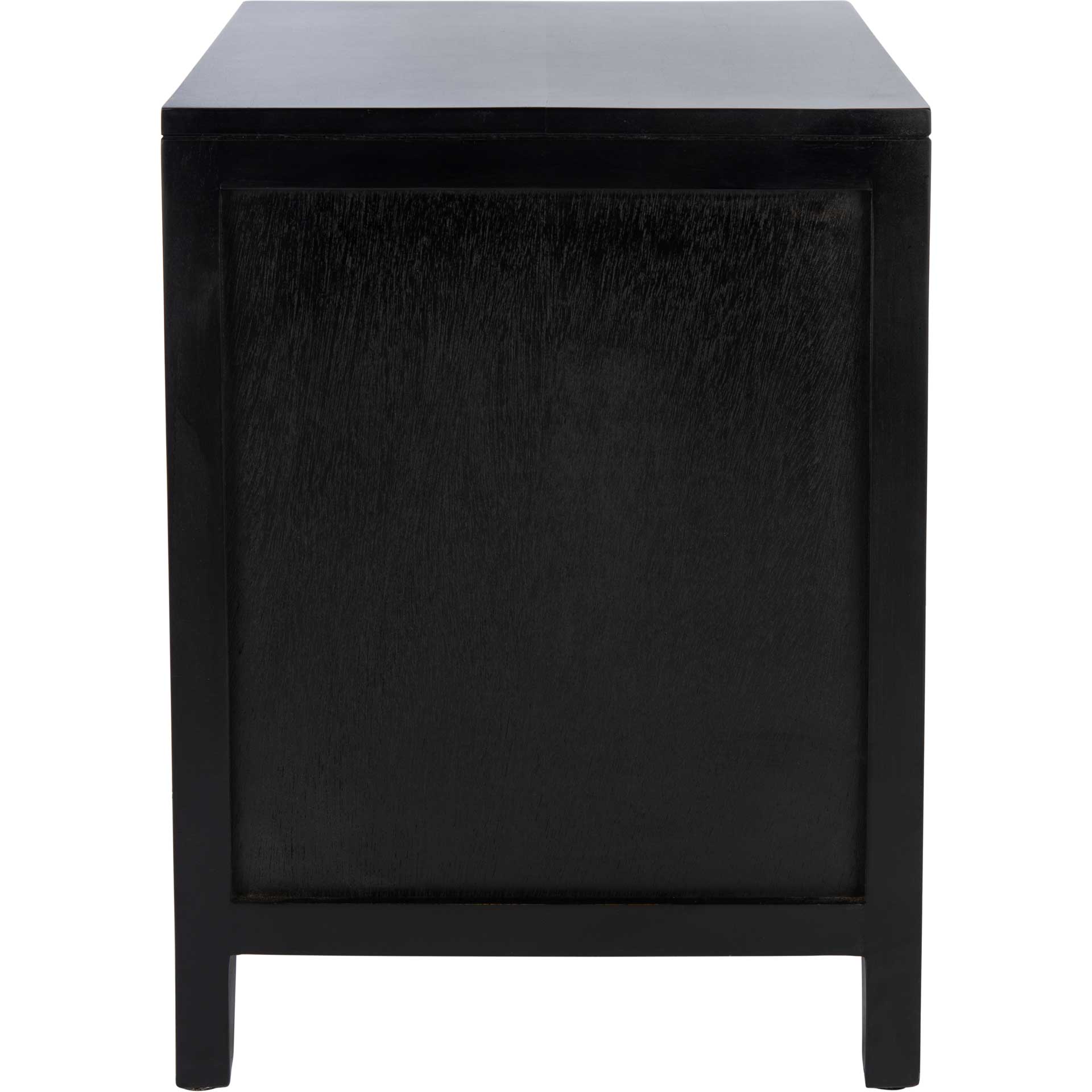 Delia 1 Drawer 1 Door Nightstand Black/Natural - Image 3
