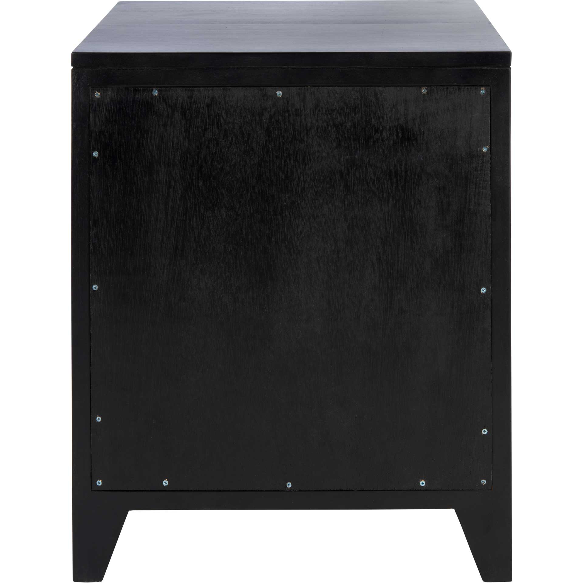 Delia 1 Drawer 1 Door Nightstand Black/Natural - Image 4