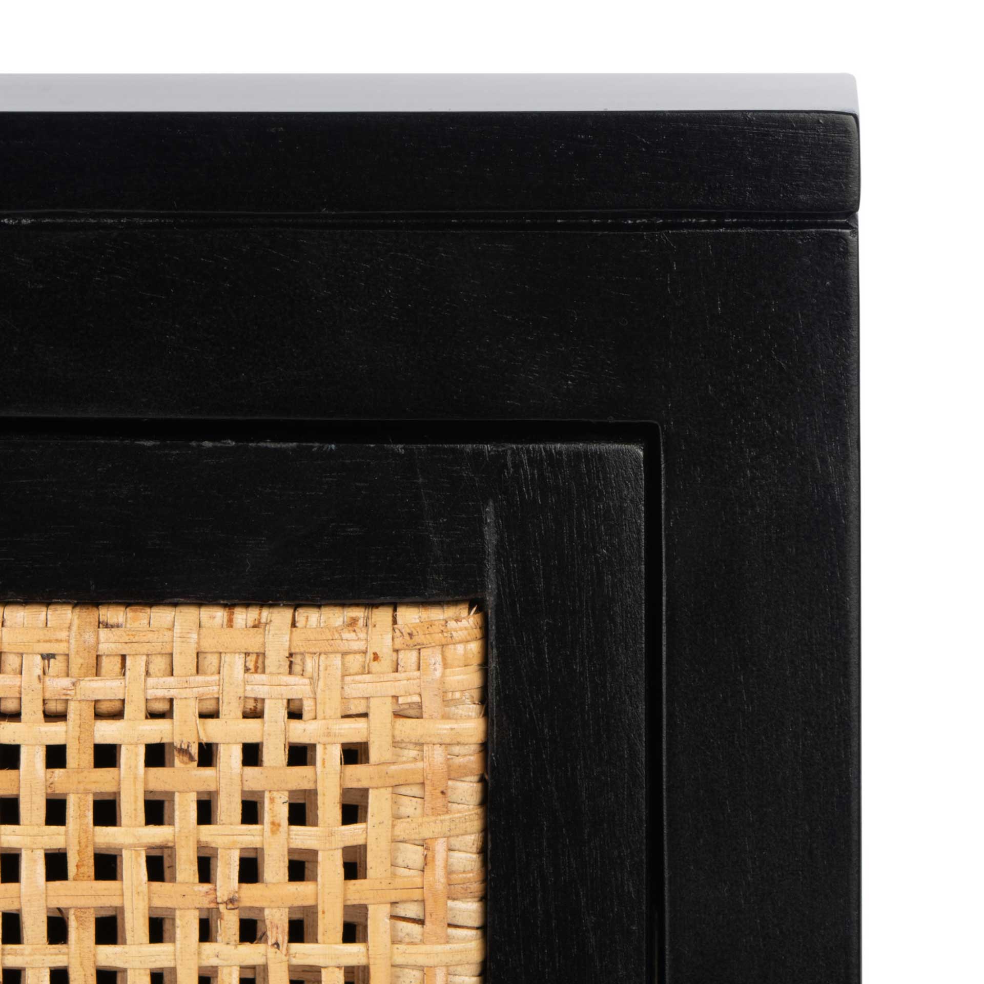 Delia 1 Drawer 1 Door Nightstand Black/Natural - Image 5