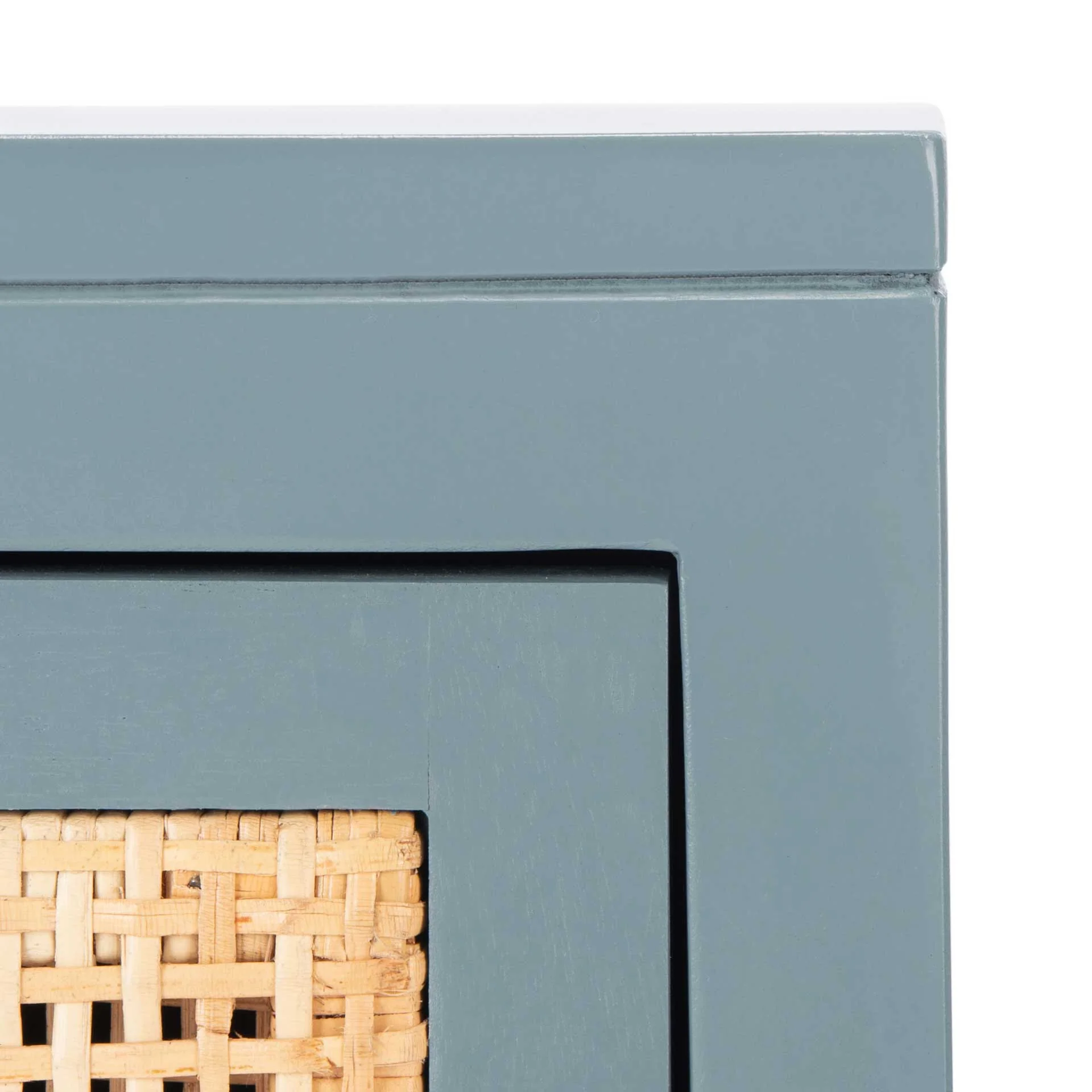 Delia 1 Drawer 1 Door Nightstand Blue Gray/Natural - Image 5