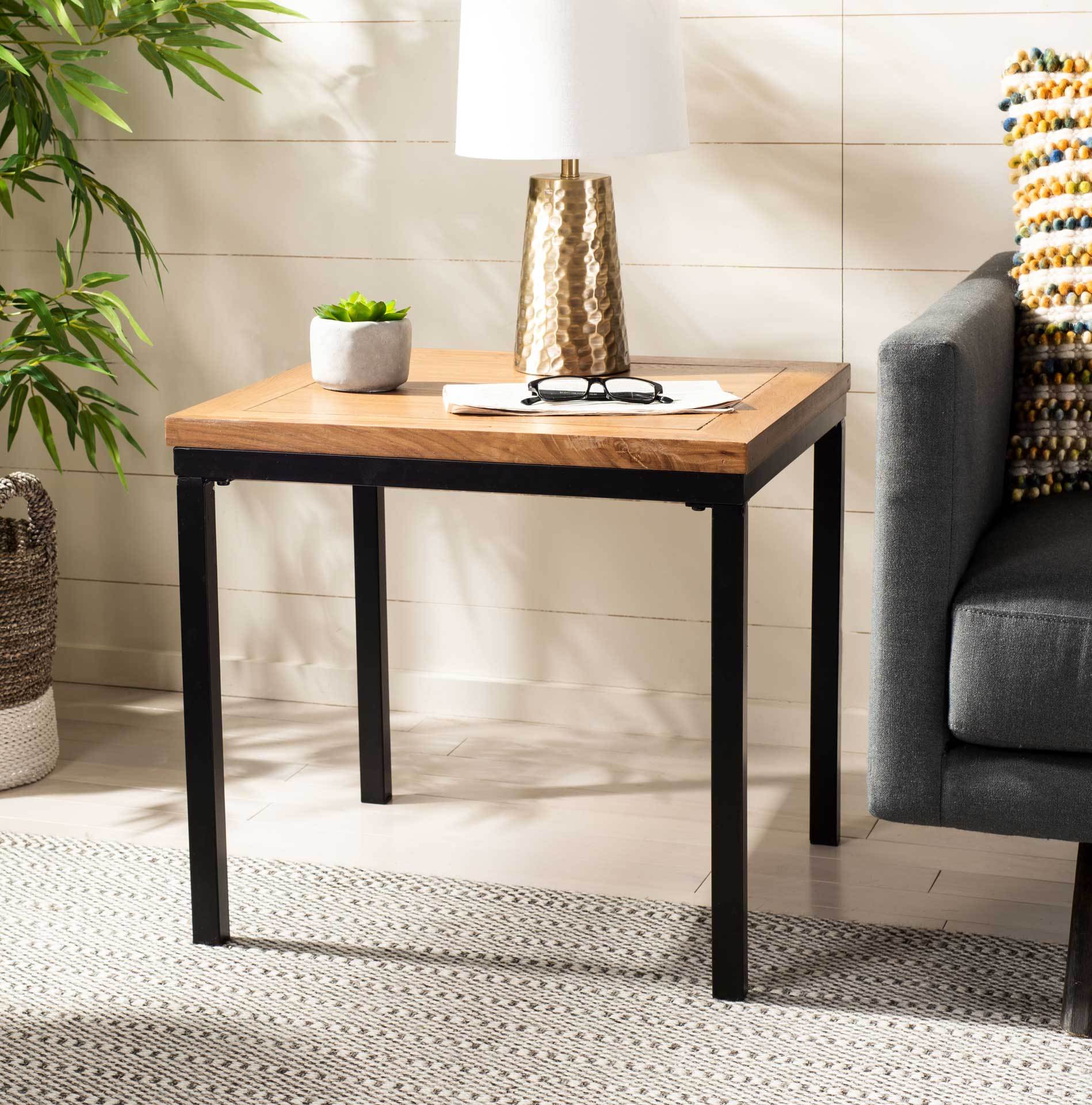 Demi Wood Top Side Table - Image 4