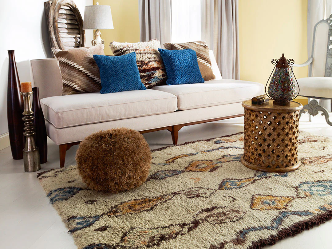 Denali Beige/Burnt Orange Area Rug - Image 4