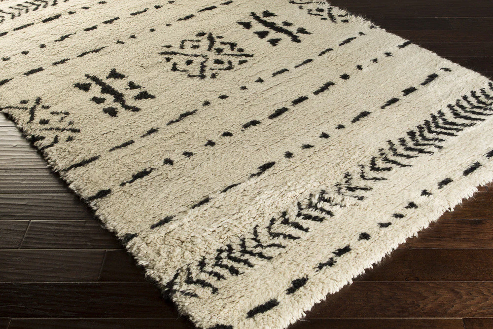 Denali Ivory/Black Area Rug - Image 2