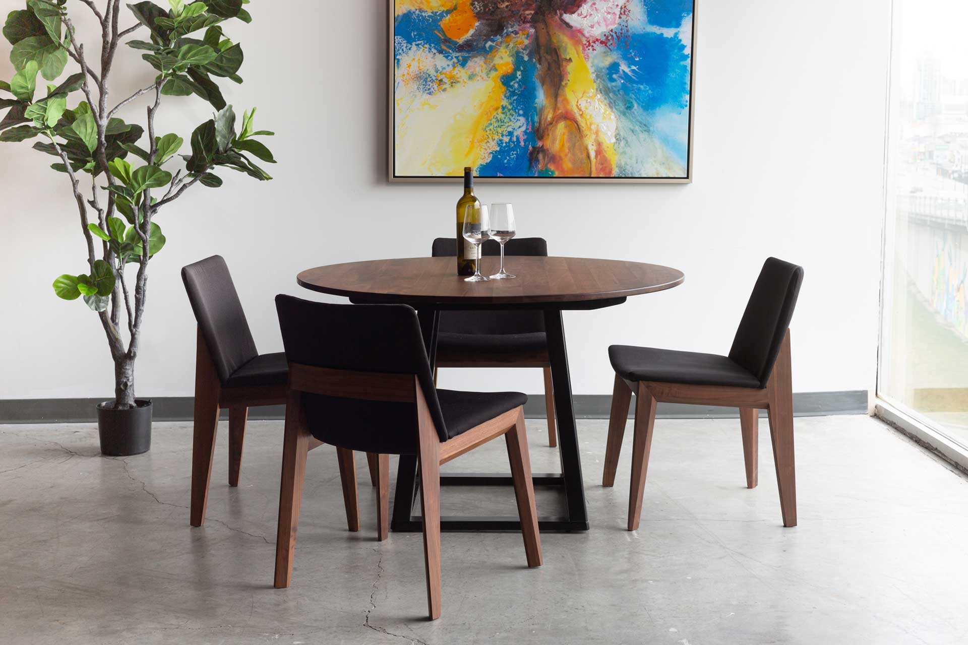 Denmark Dining Chair Black (Set of 2) - Image 5