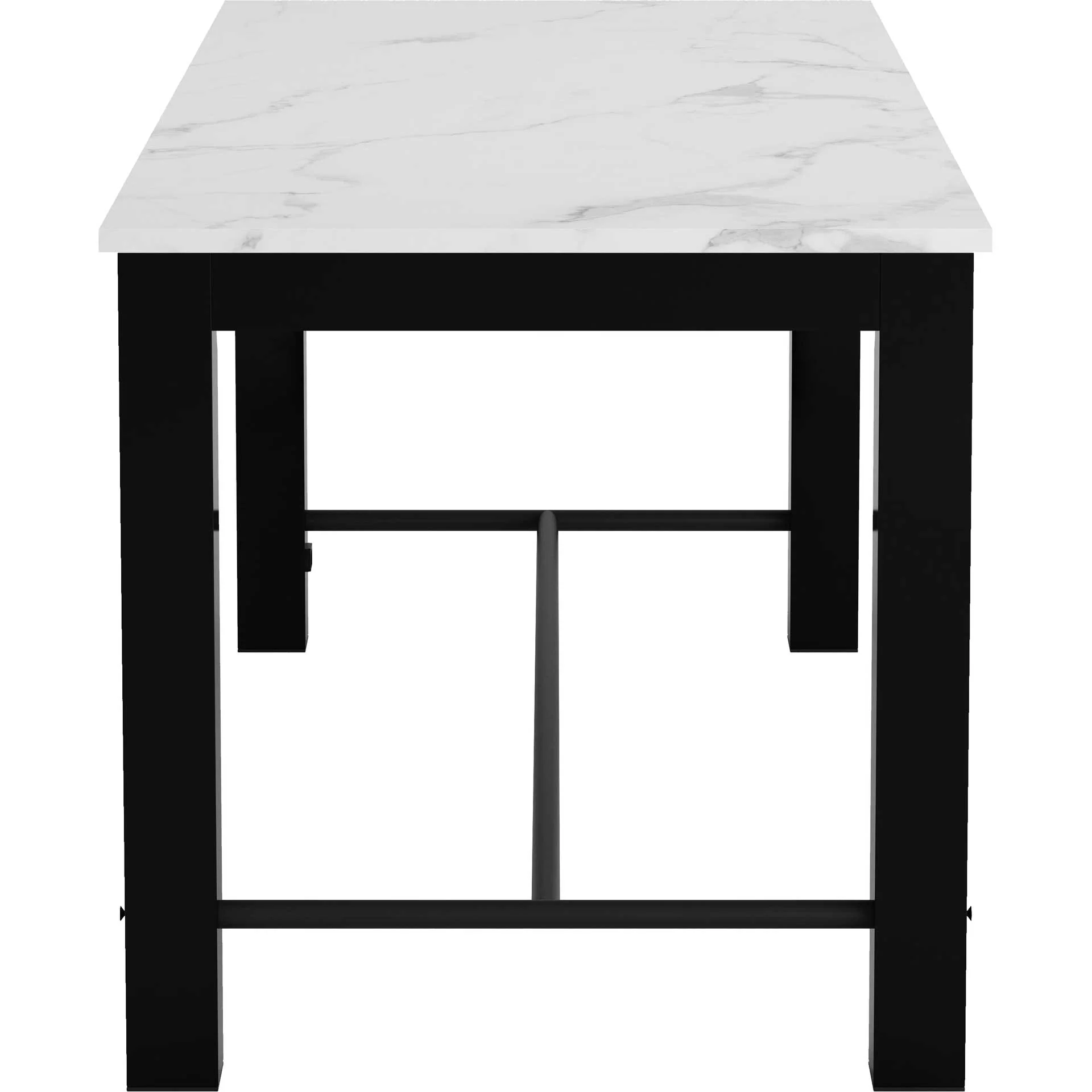 Denver Dining Table Stone/Matte Black - Image 2