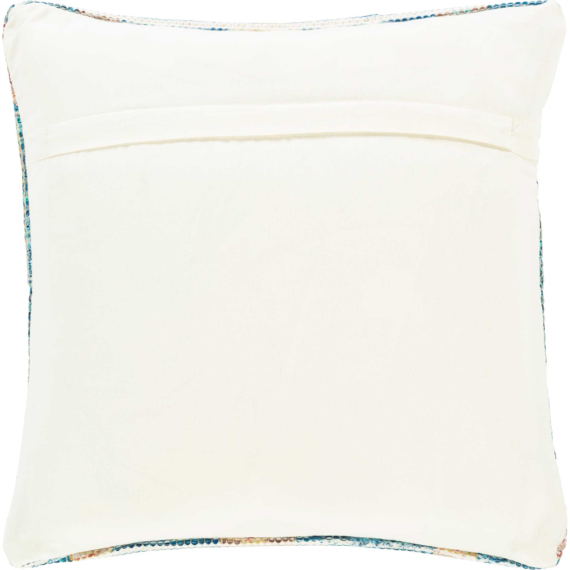 Derek Pillow Beige/Aqua/Bright Blue - Image 2