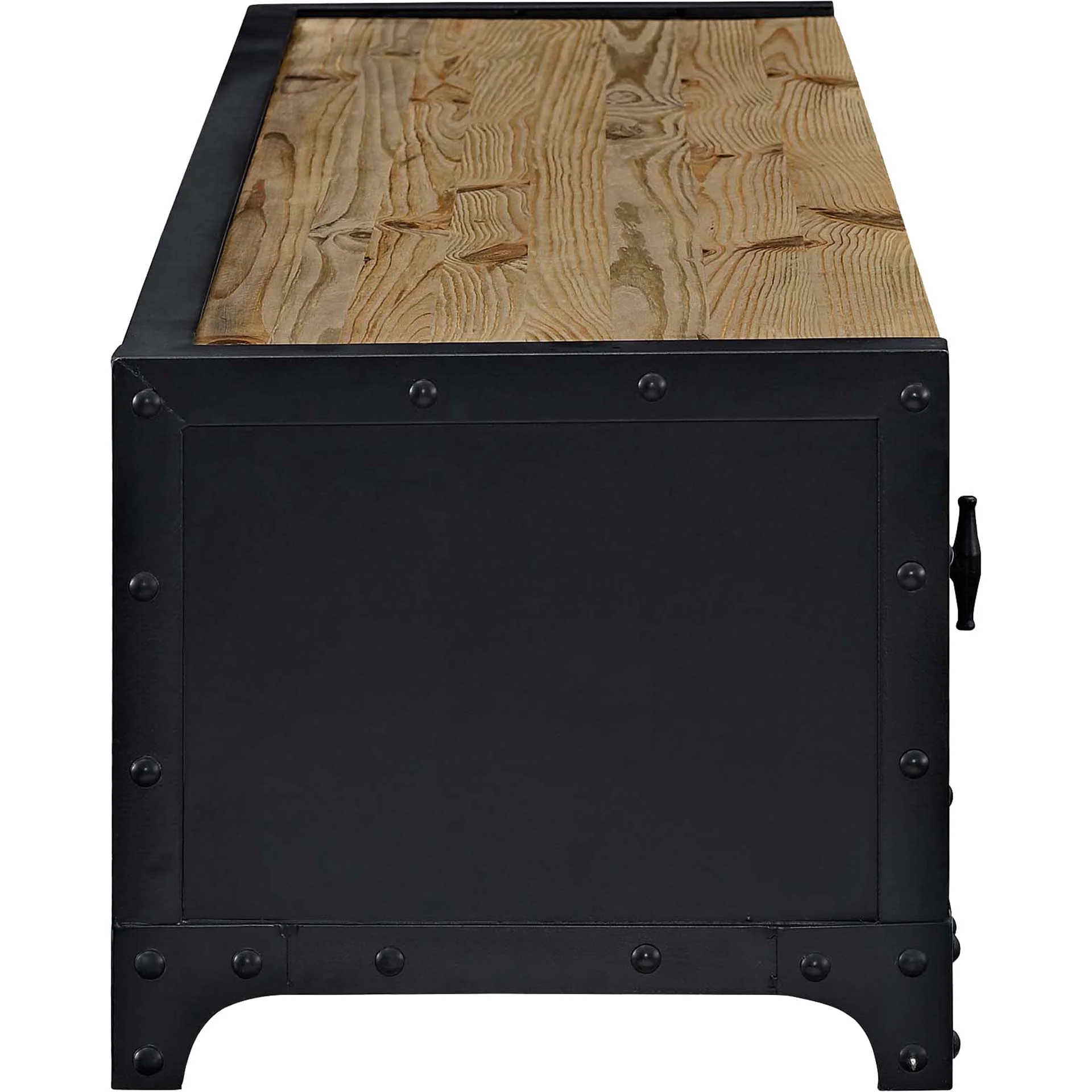 Deshka 63" TV Stand Black - Image 2