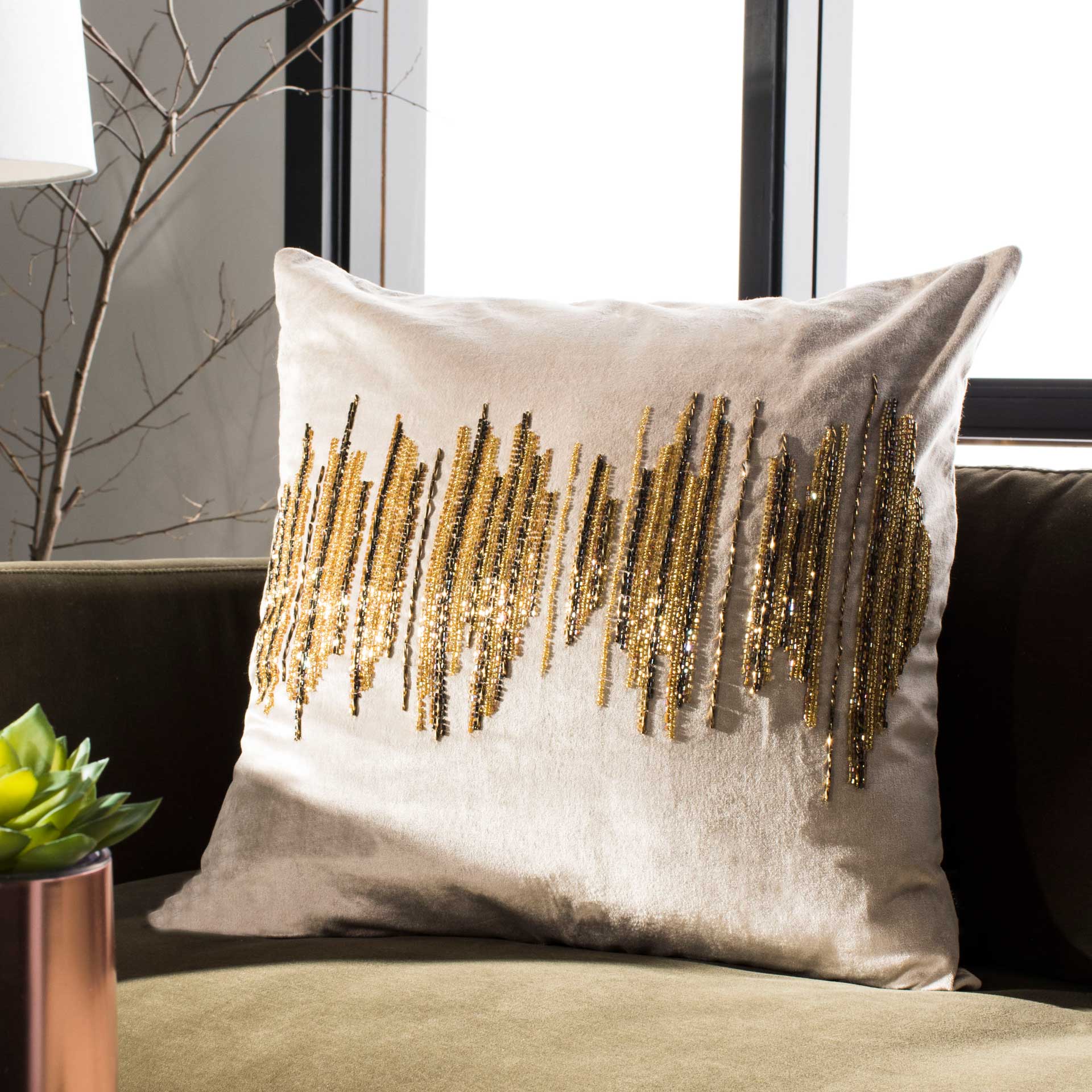 Determine Darling Pillow Beige/Gold/Copper - Image 7