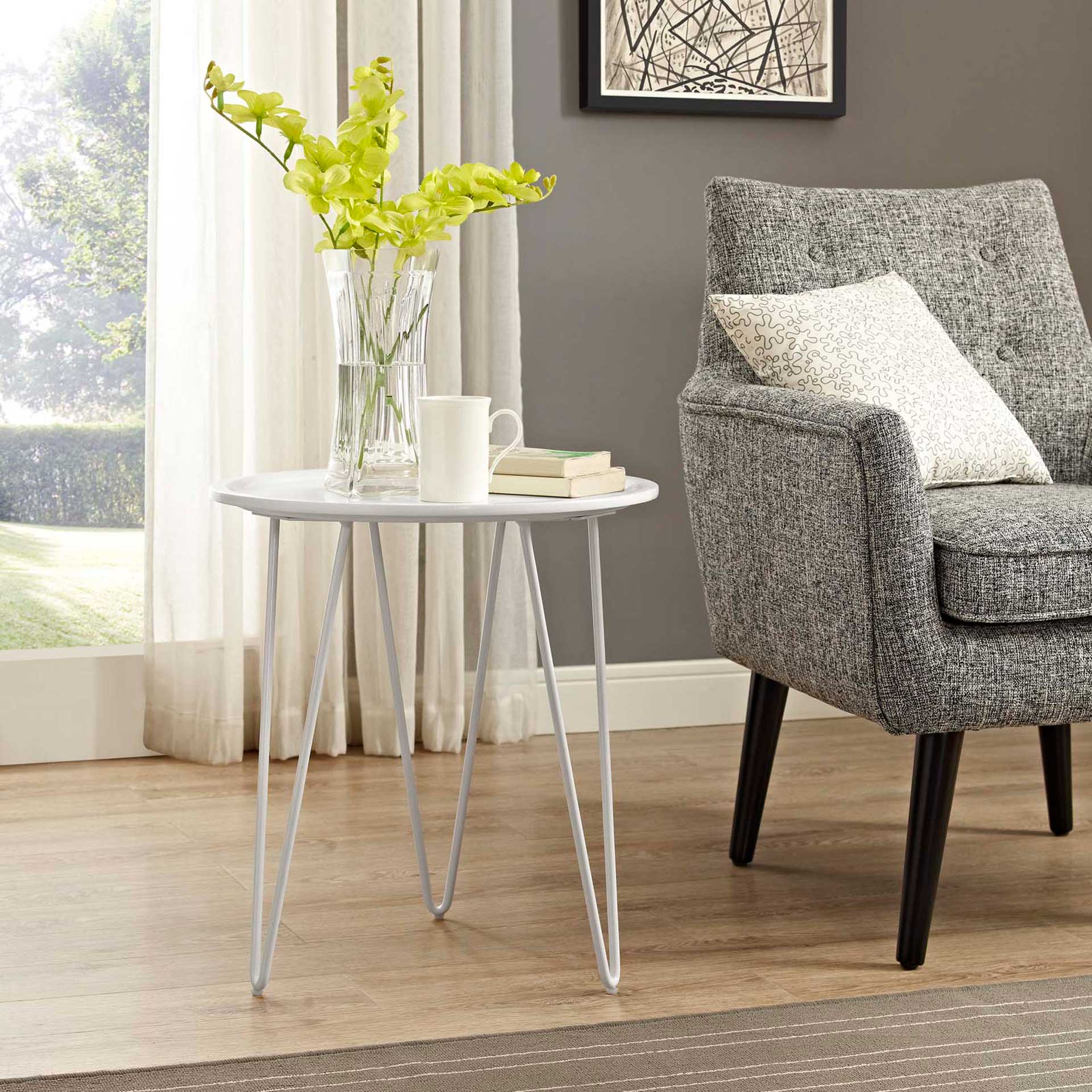 Devon Side Table White - Image 4