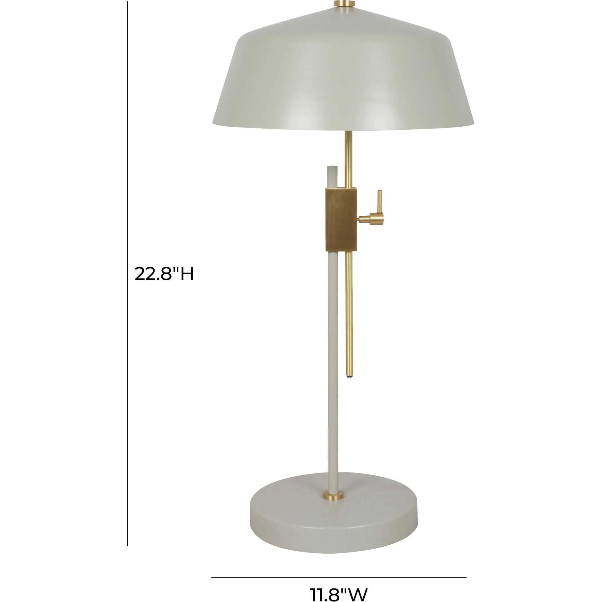 Diana Table Lamp Antique Brass/Gray - Image 4