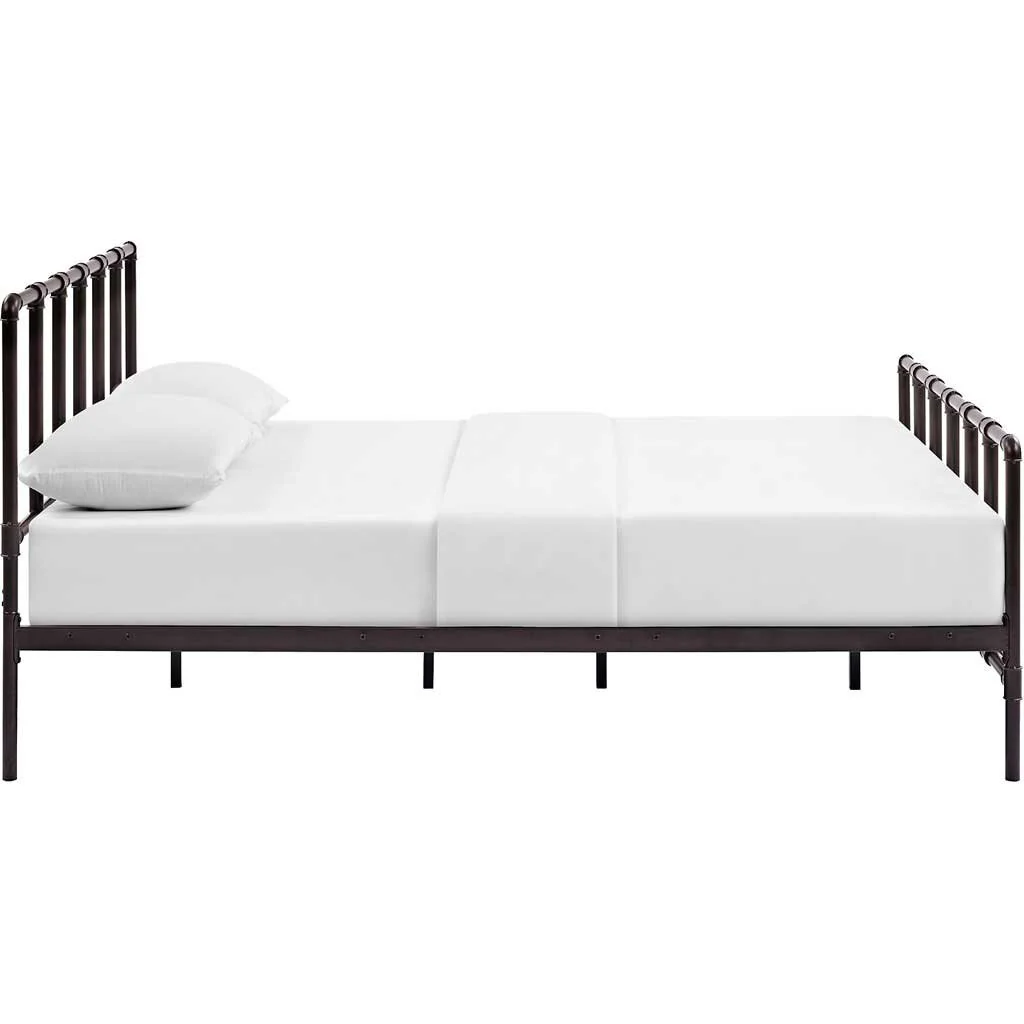Dickens Stainless Steel Bed Brown - Image 2