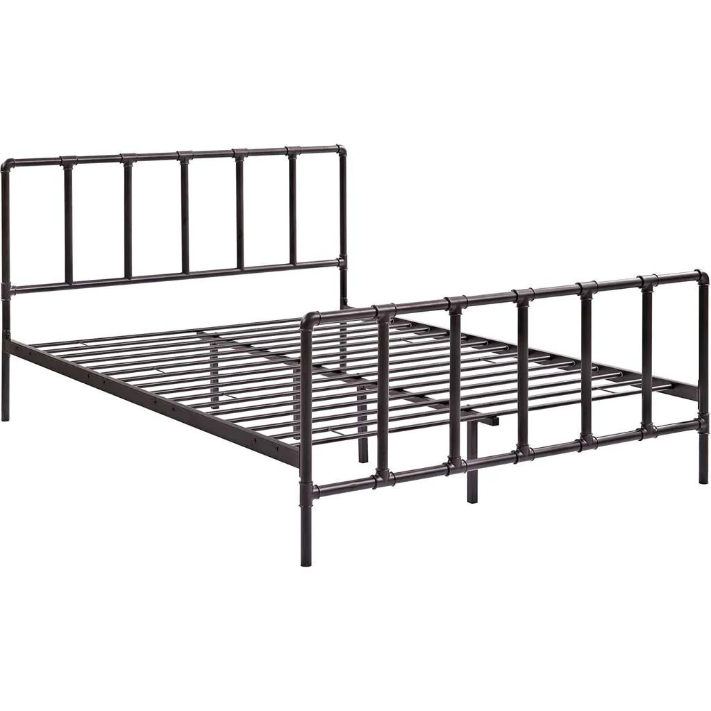 Dickens Stainless Steel Bed Brown - Image 4