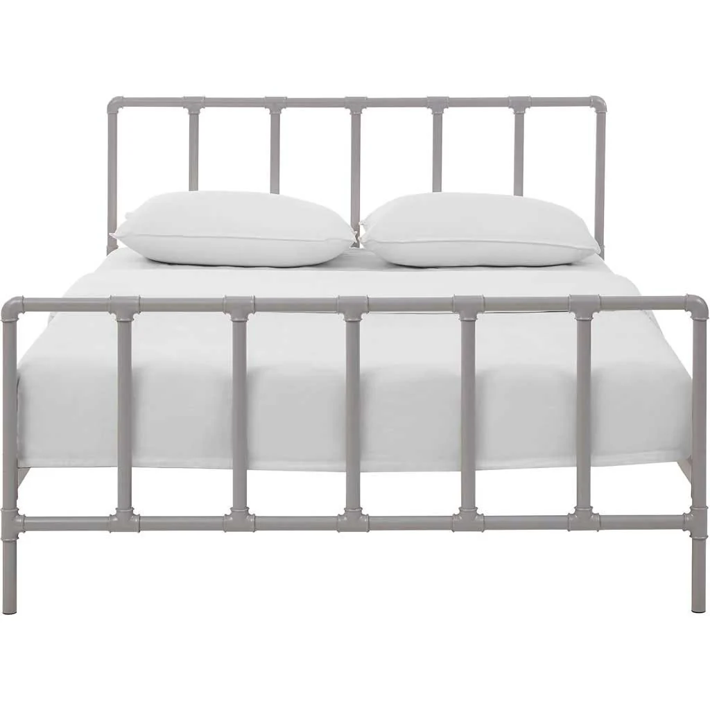 Dickens Stainless Steel Bed Gray - Image 3