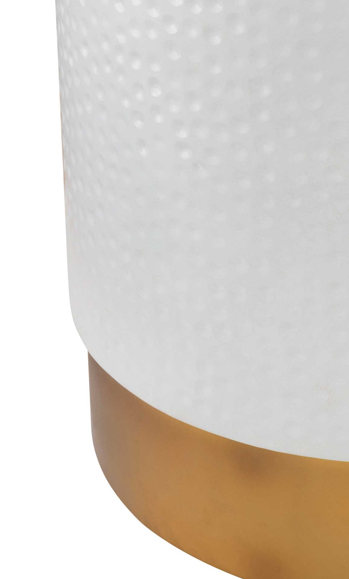 Diesel Hand Hammered Side Table White - Image 3