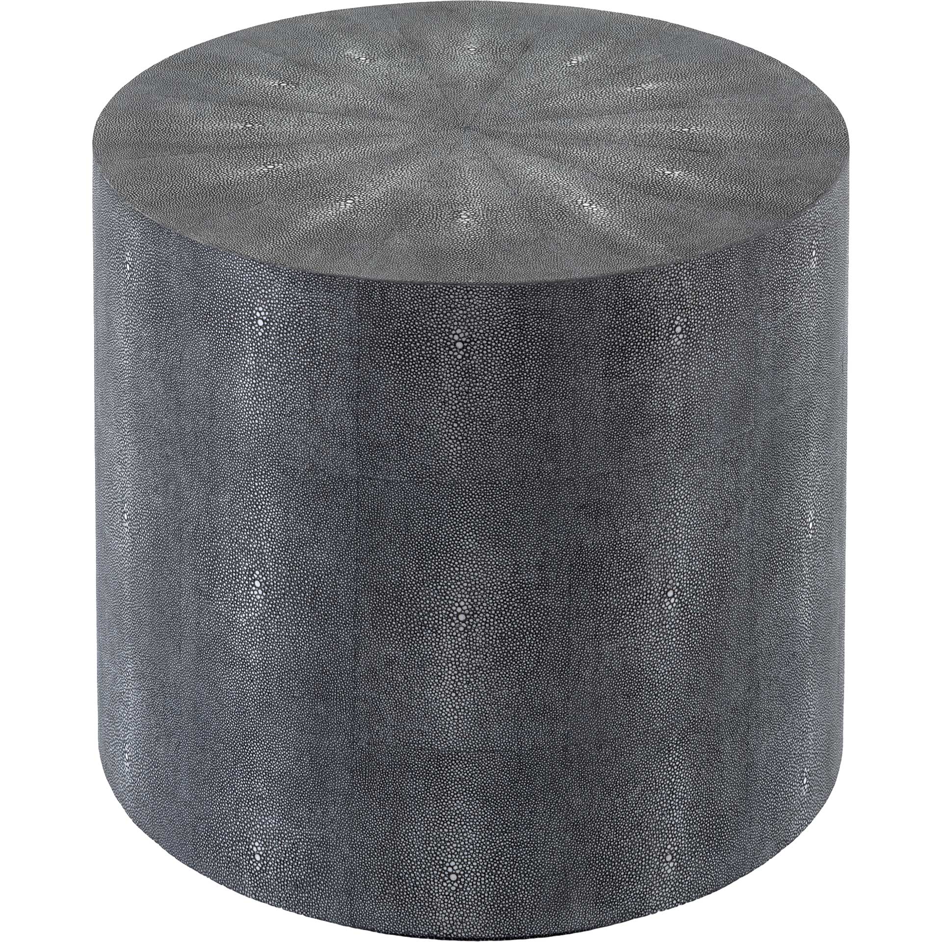 Digress Faux Shagreen End Table Black - Image 2