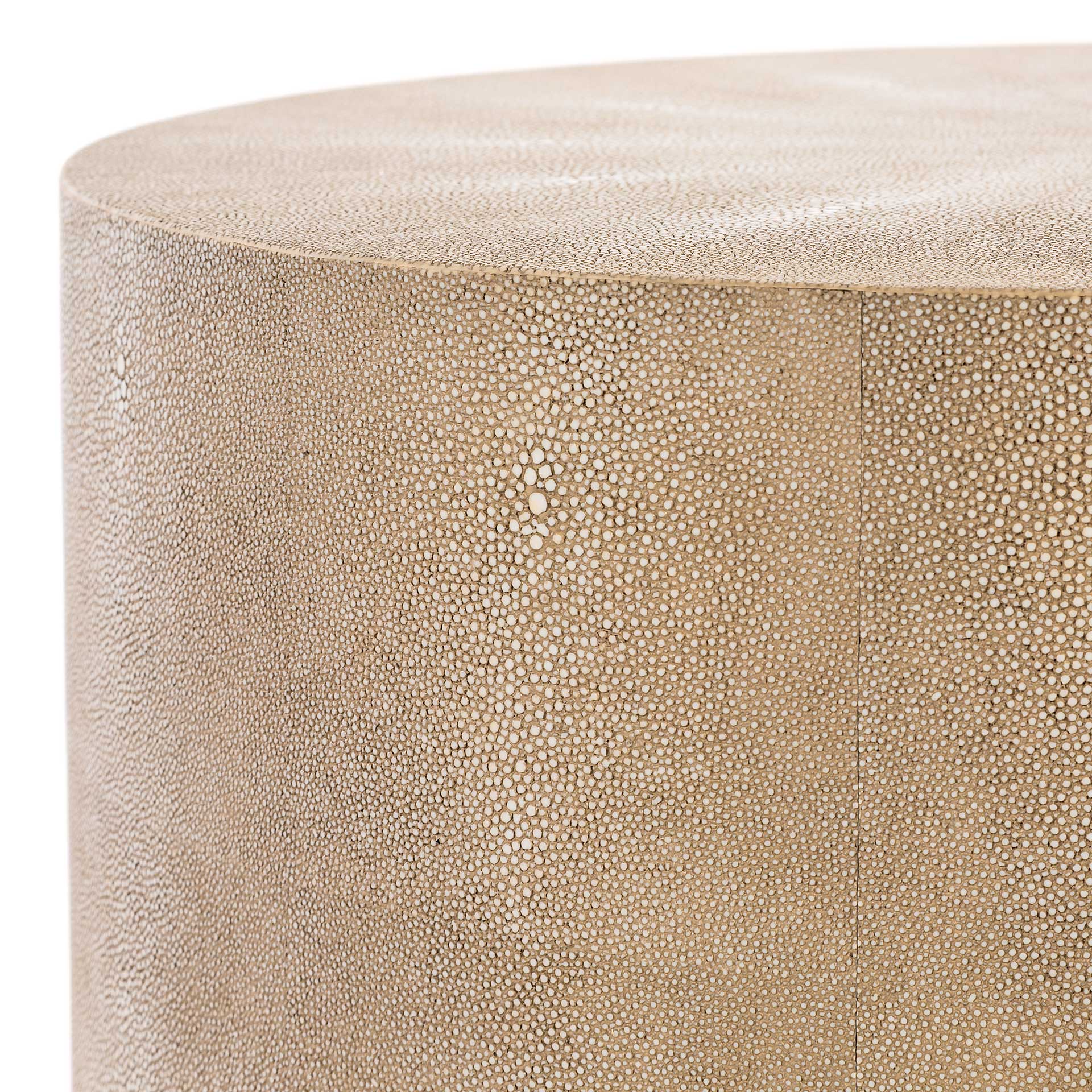 Digress Faux Shagreen End Table Natural - Image 4