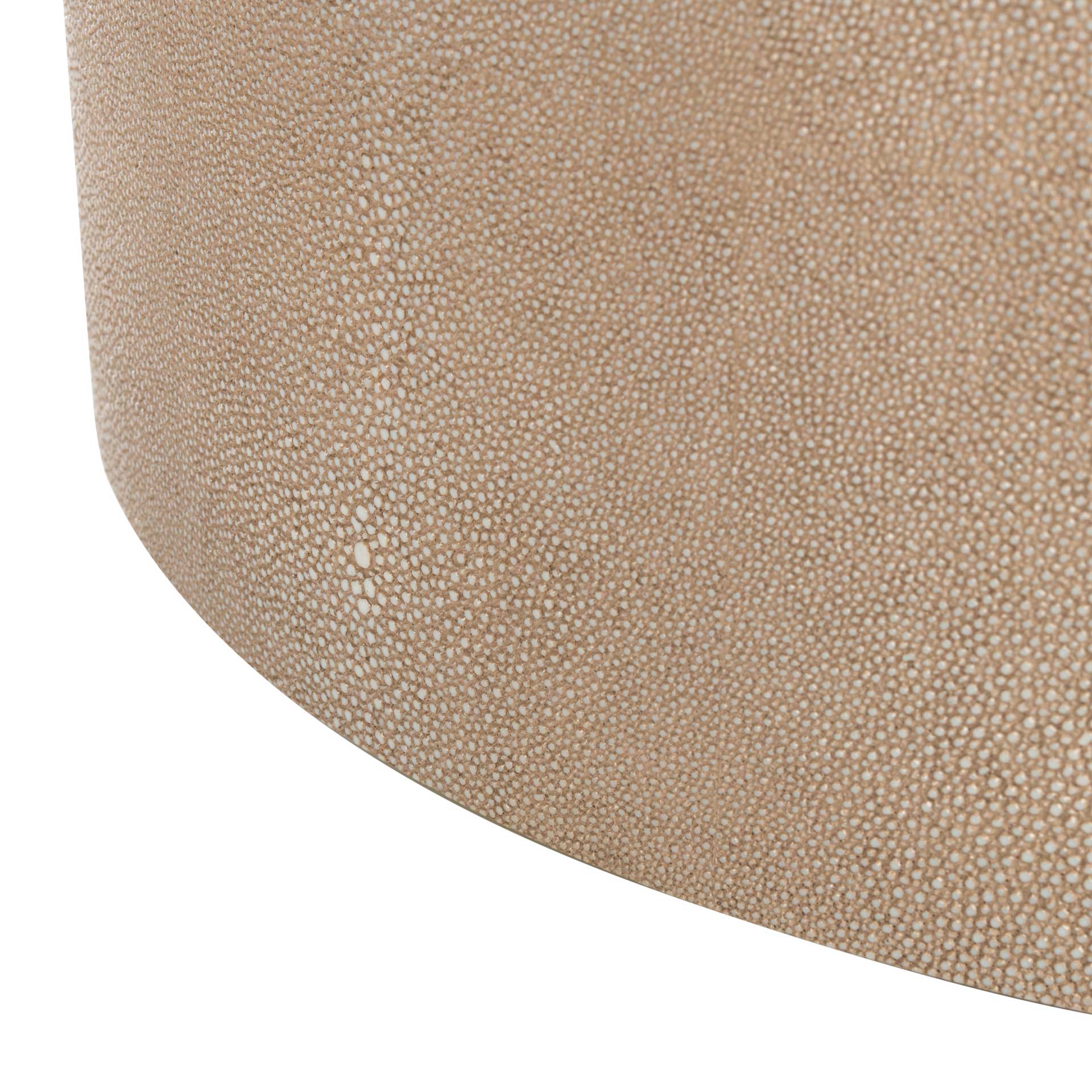 Digress Faux Shagreen End Table Natural - Image 6