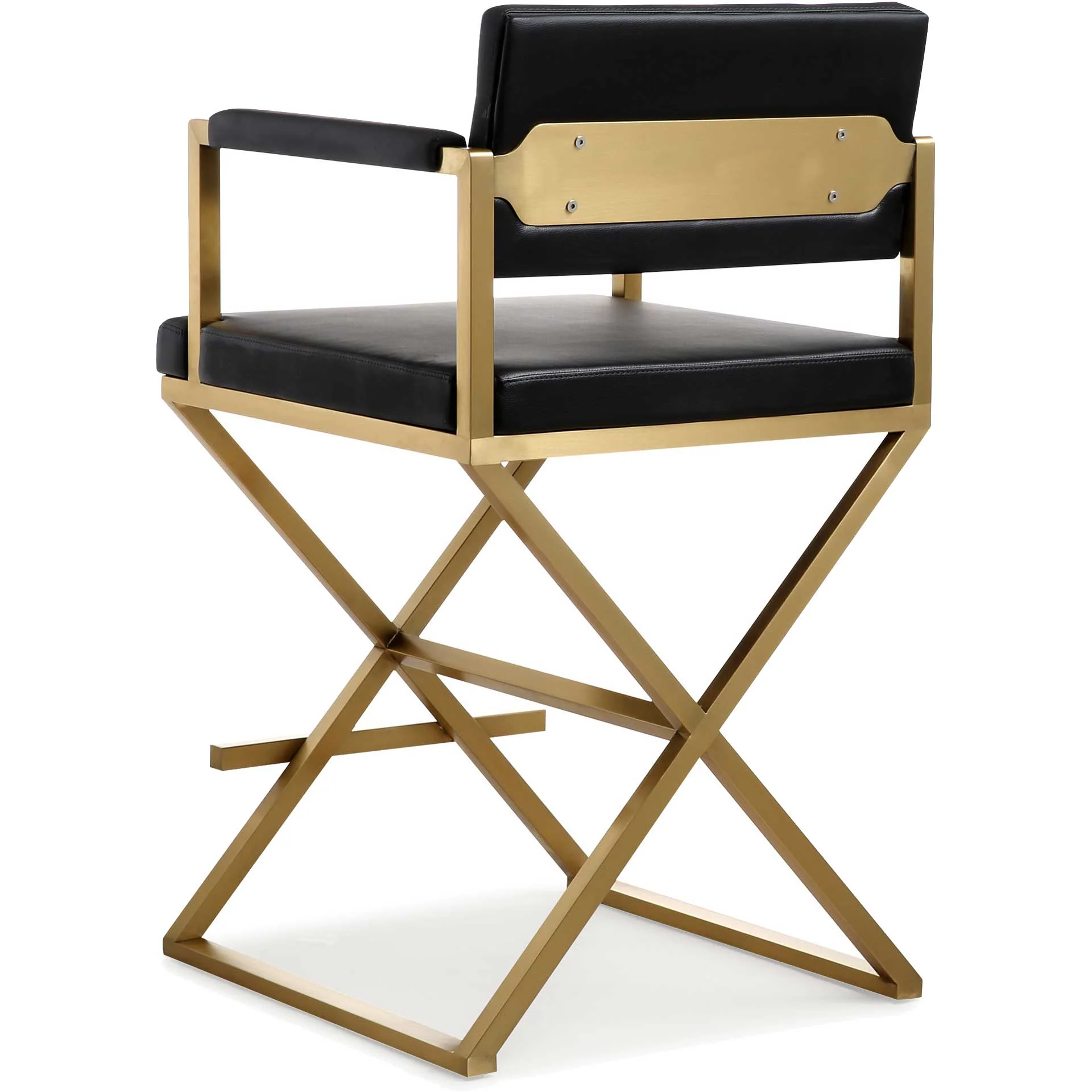 Dilan Gold Steel Bar Stool Black - Image 6