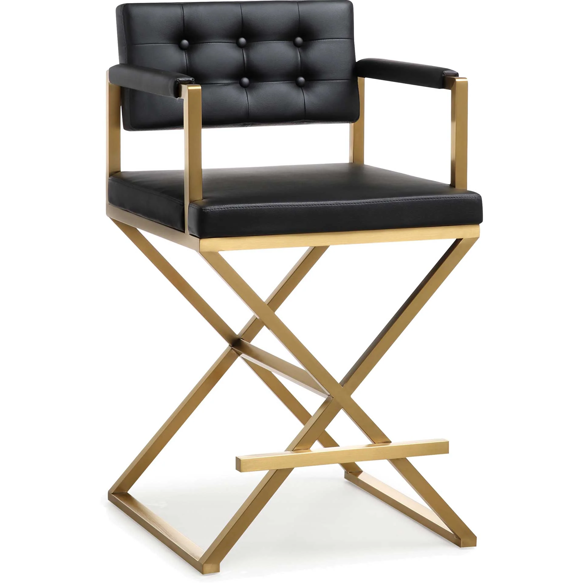 Dilan Gold Steel Bar Stool Black - Image 7