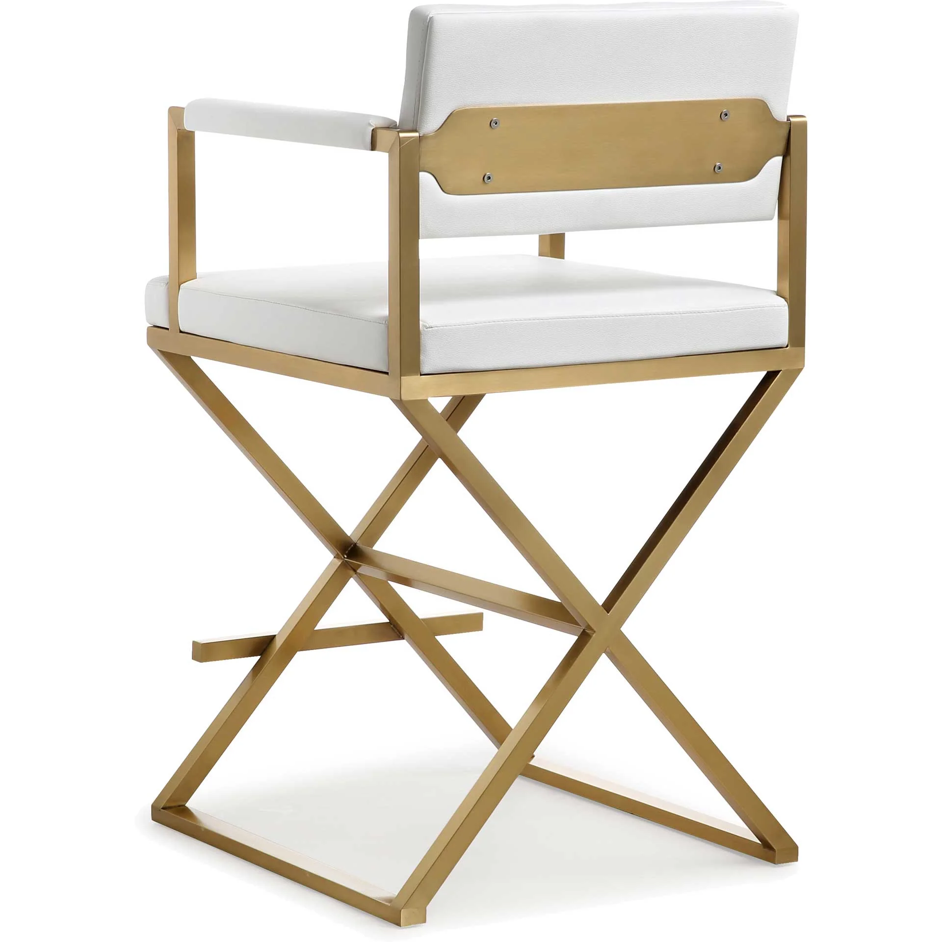 Dilan Gold Steel Bar Stool White - Image 12