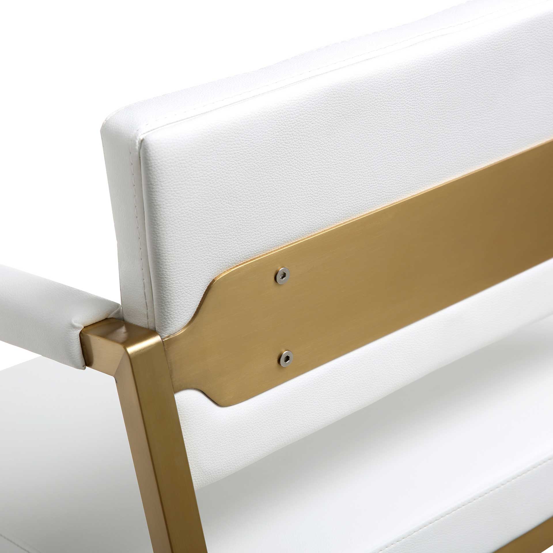 Dilan Gold Steel Bar Stool White - Image 13