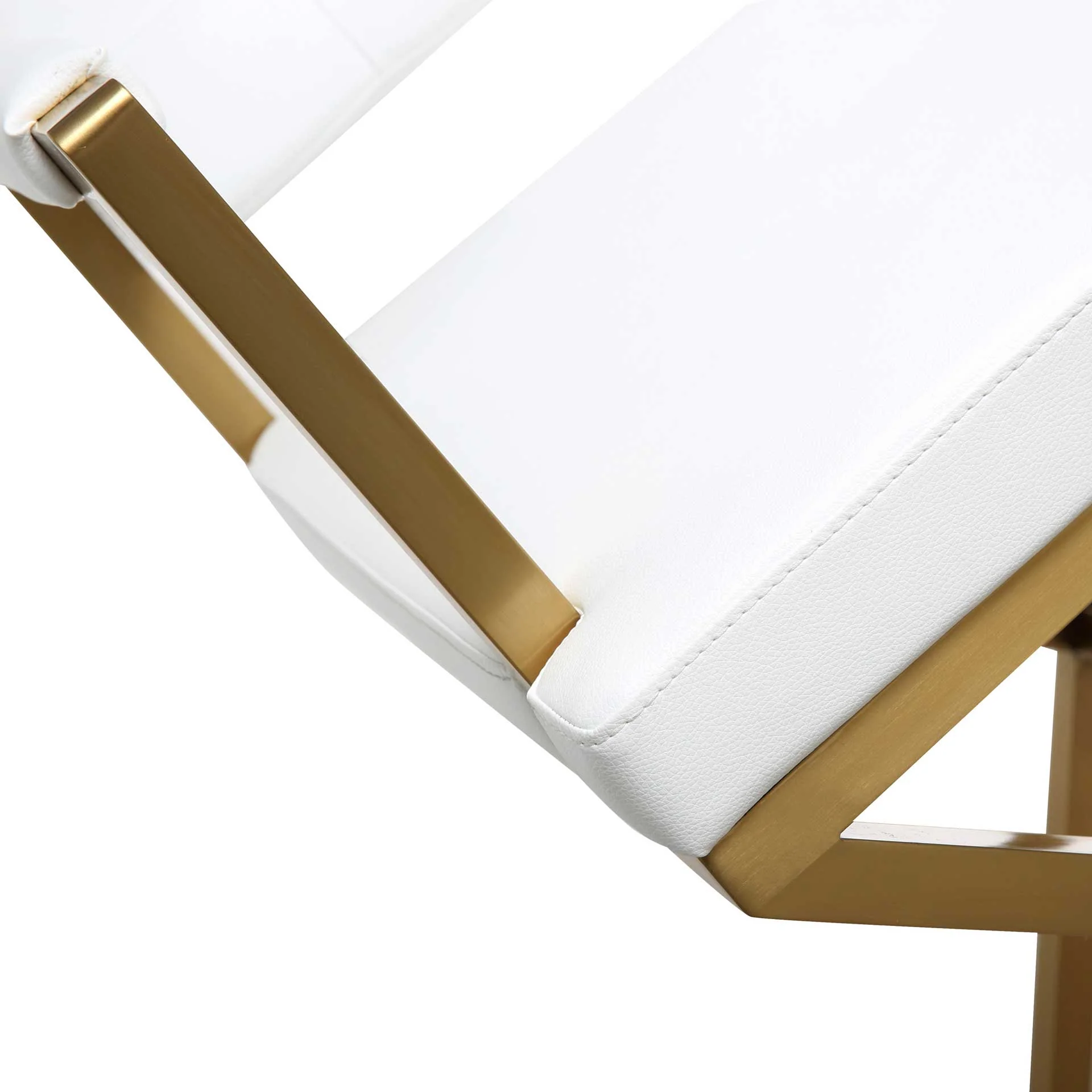 Dilan Gold Steel Bar Stool White - Image 15