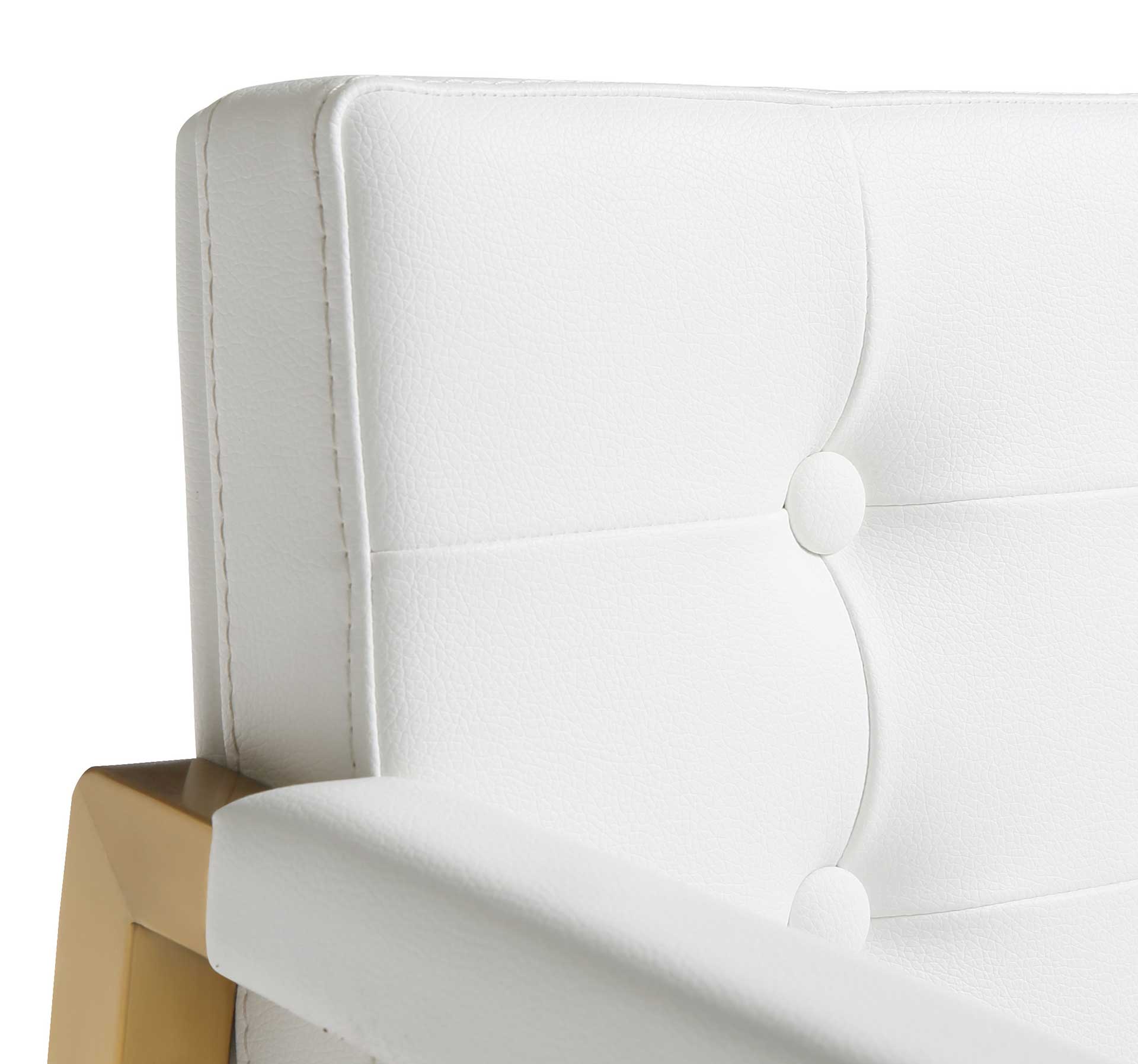 Dilan Gold Steel Bar Stool White - Image 5