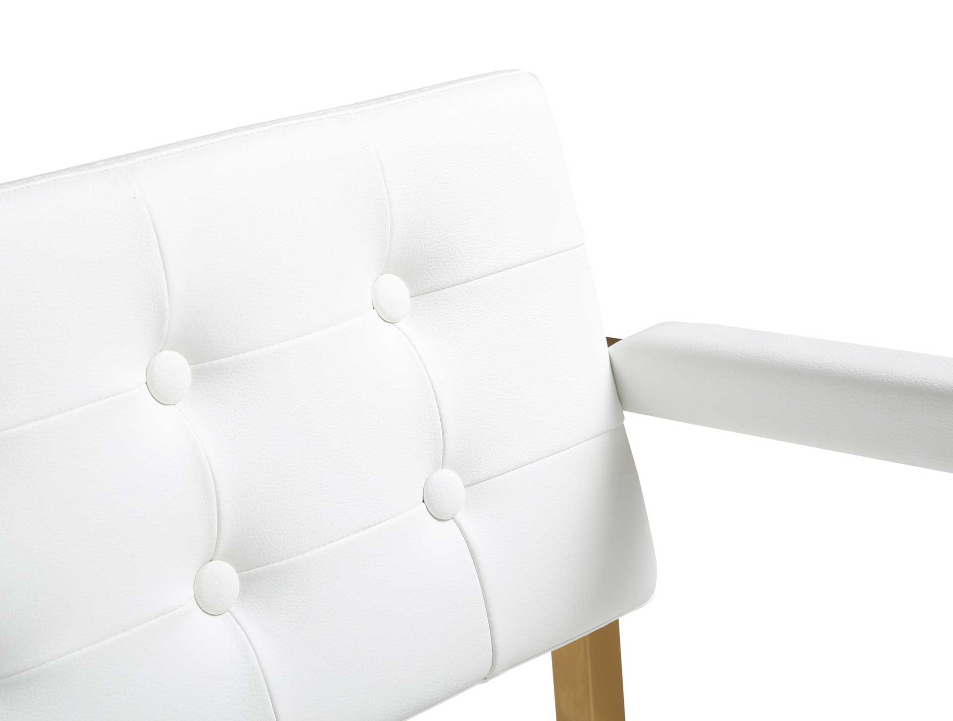 Dilan Gold Steel Bar Stool White - Image 6