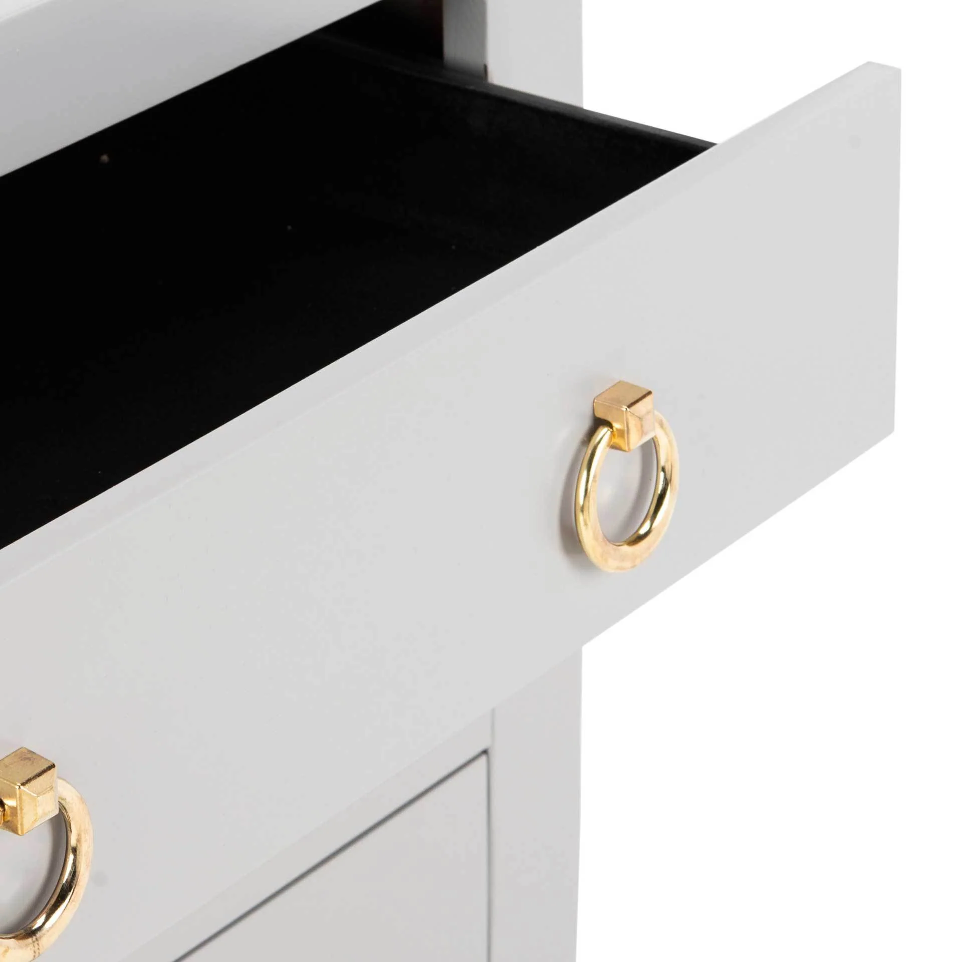 Dillon 3 Drawer Chest Gray/Gold - Image 4