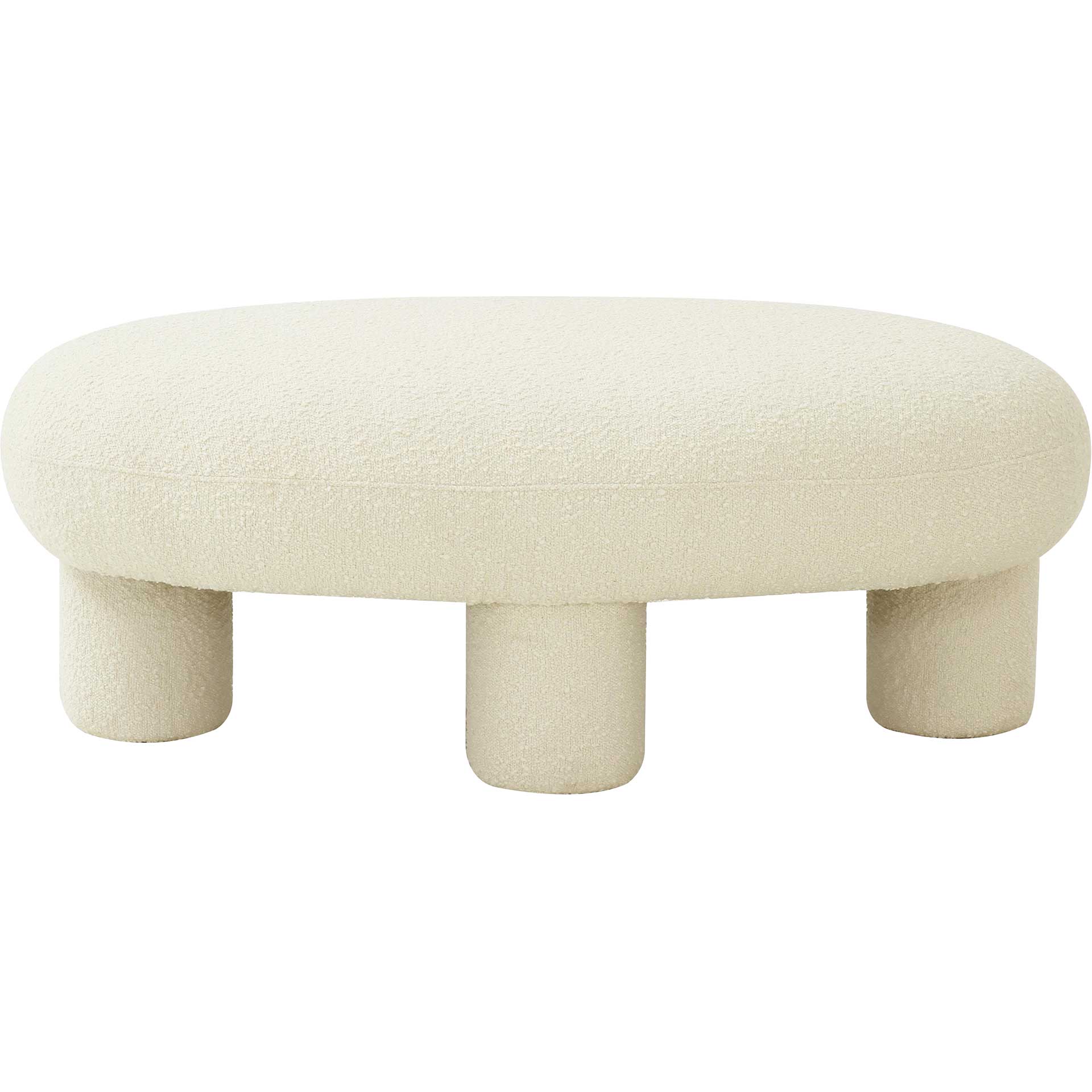 Dillon Boucle Ottoman Cream - Image 2