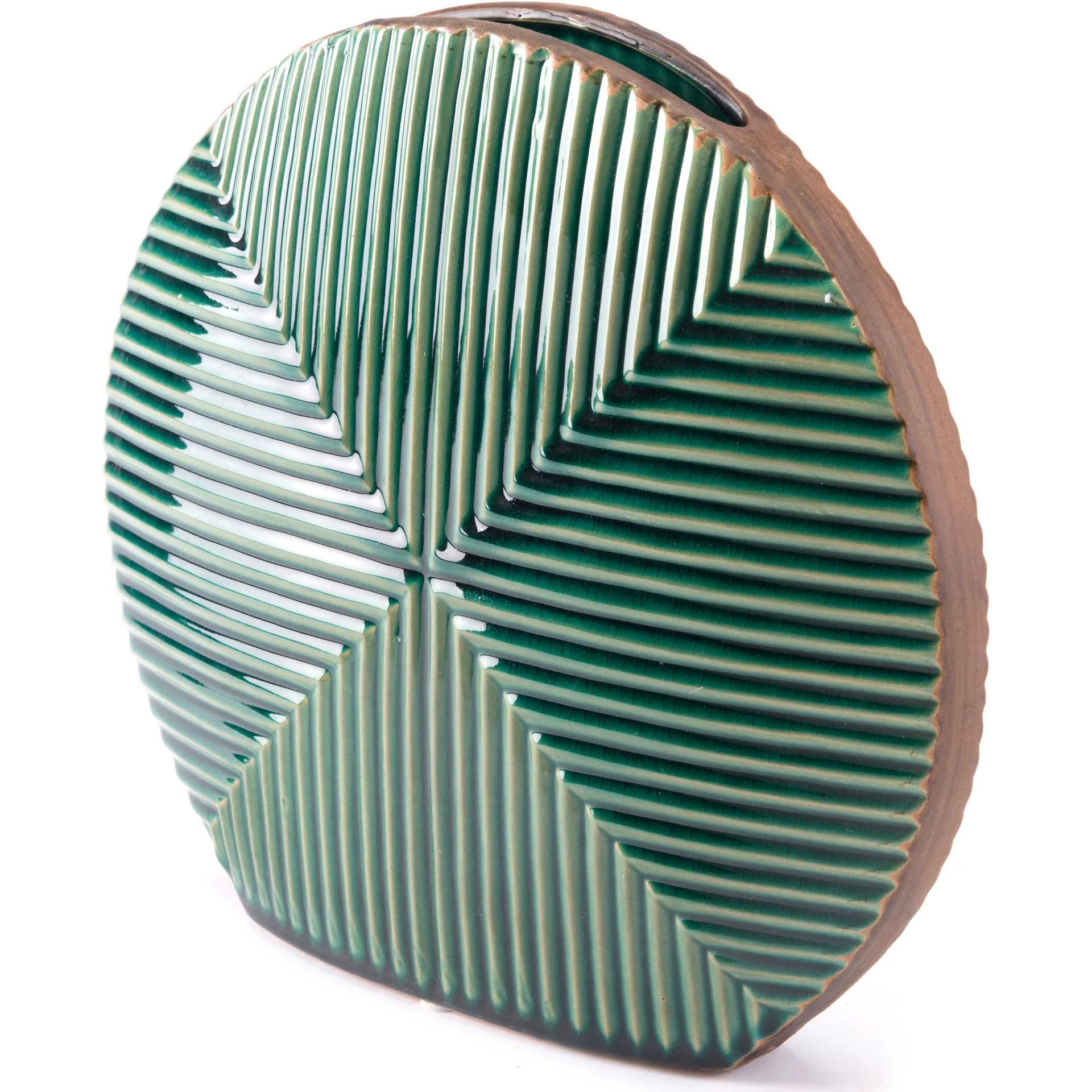 Disc Round Vase Green - Image 2