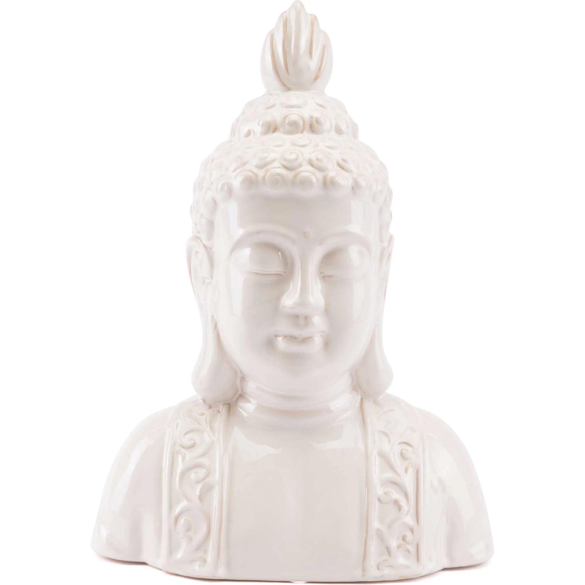 Distressed Buddha Head Ivory - Image 2